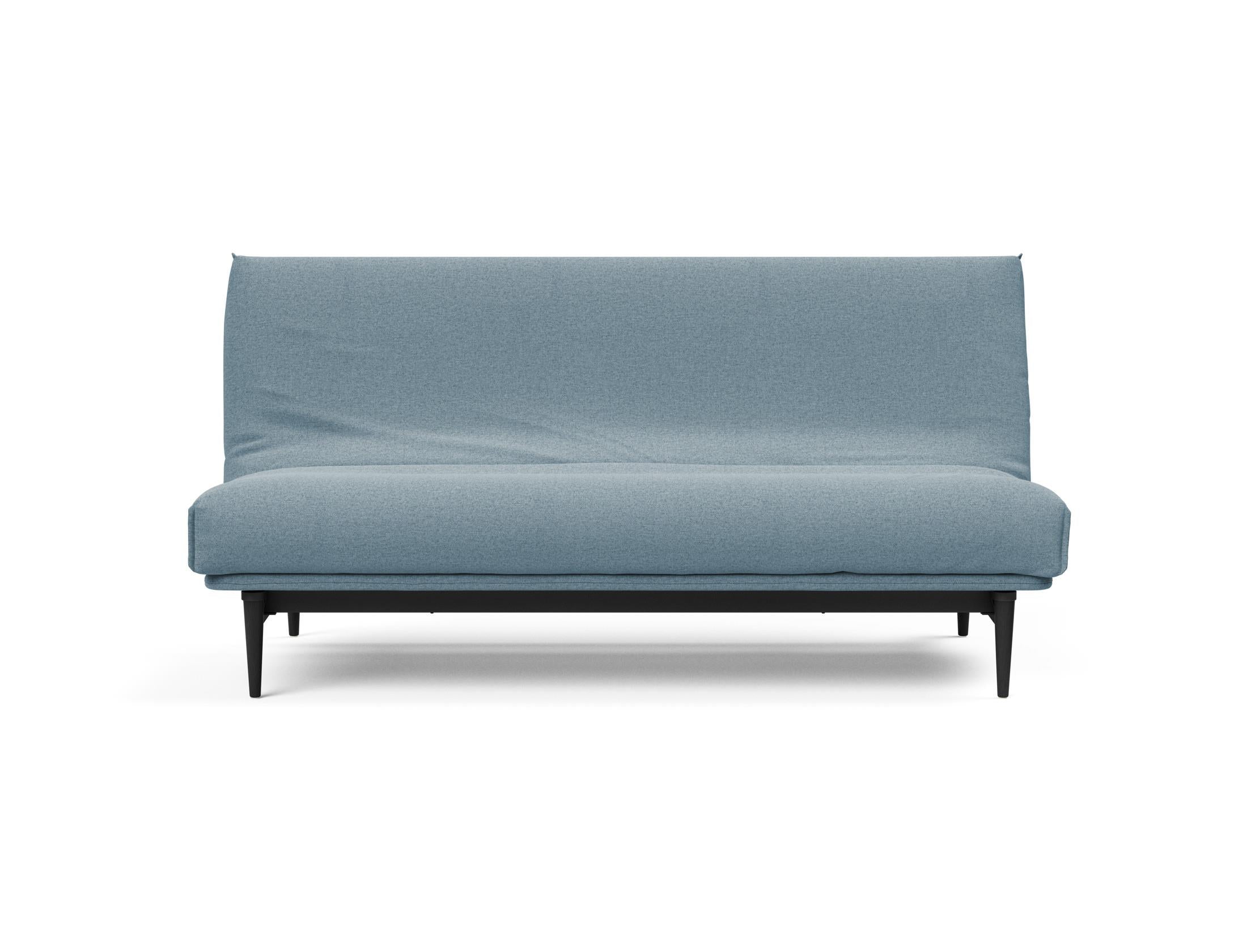 Stylisches Colpus Bettsofa 140 in schwarzer Eiche, ideal für kompakte Wohnräume, vereint Funktionalität und modernes Flair.