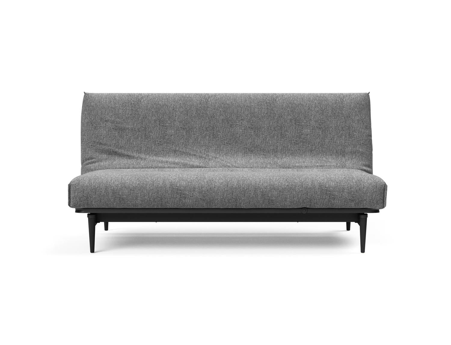Elegantes Bettsofa Colpus 140 in schwarzer Eiche mit Nordic Cover, perfekt für stilvolle Akzente und entspannte Stunden im Wohnzimmer.