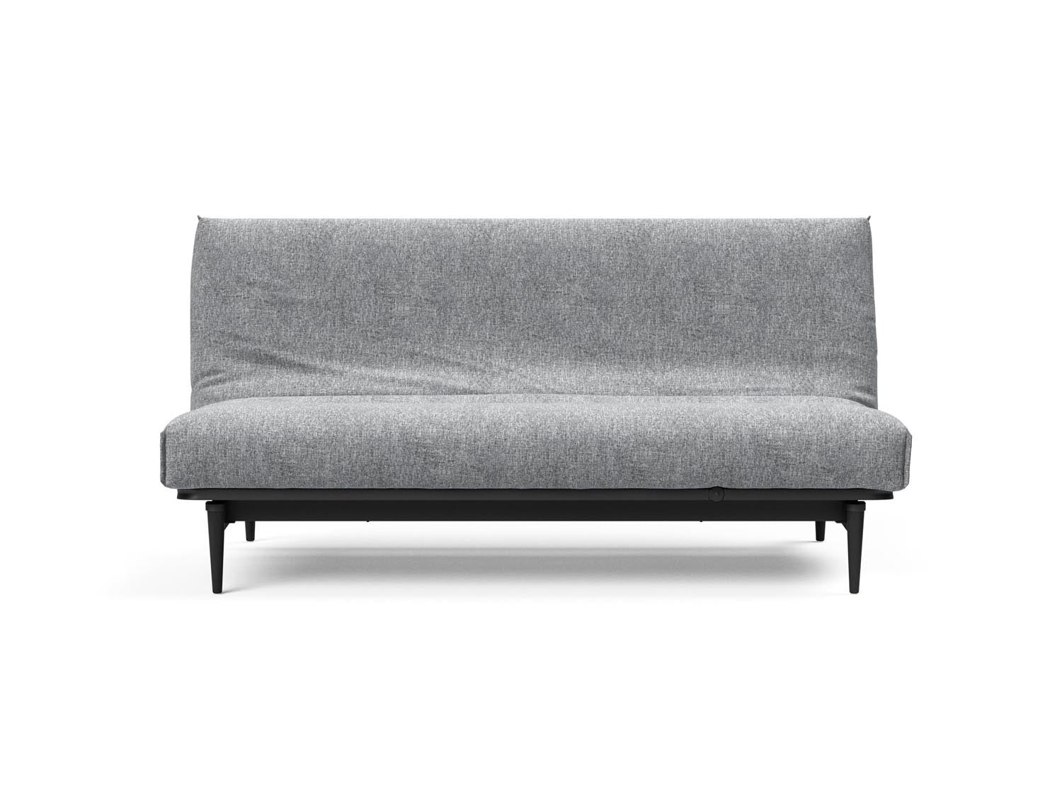 Modernes Bettsofa Colpus 140 in schwarzer Eiche mit Nordic Cover, ideal für gemütliche Abende und stilvolle Einrichtungsideen.