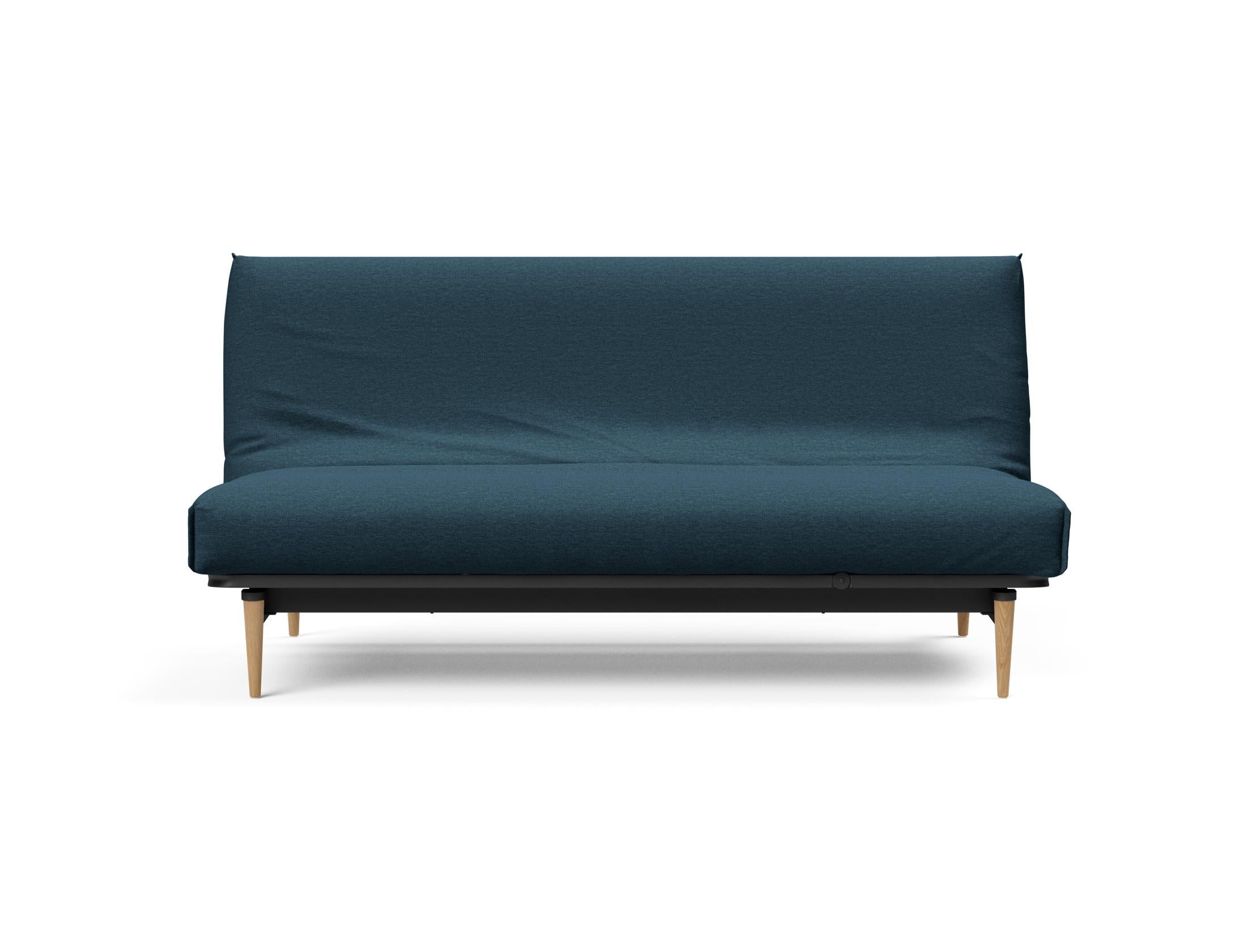 Modernes Colpus Bettsofa 140 in Nordic Cover, perfekt für gemütliche Wohnräume und als praktische Schlaflösung für Gäste.