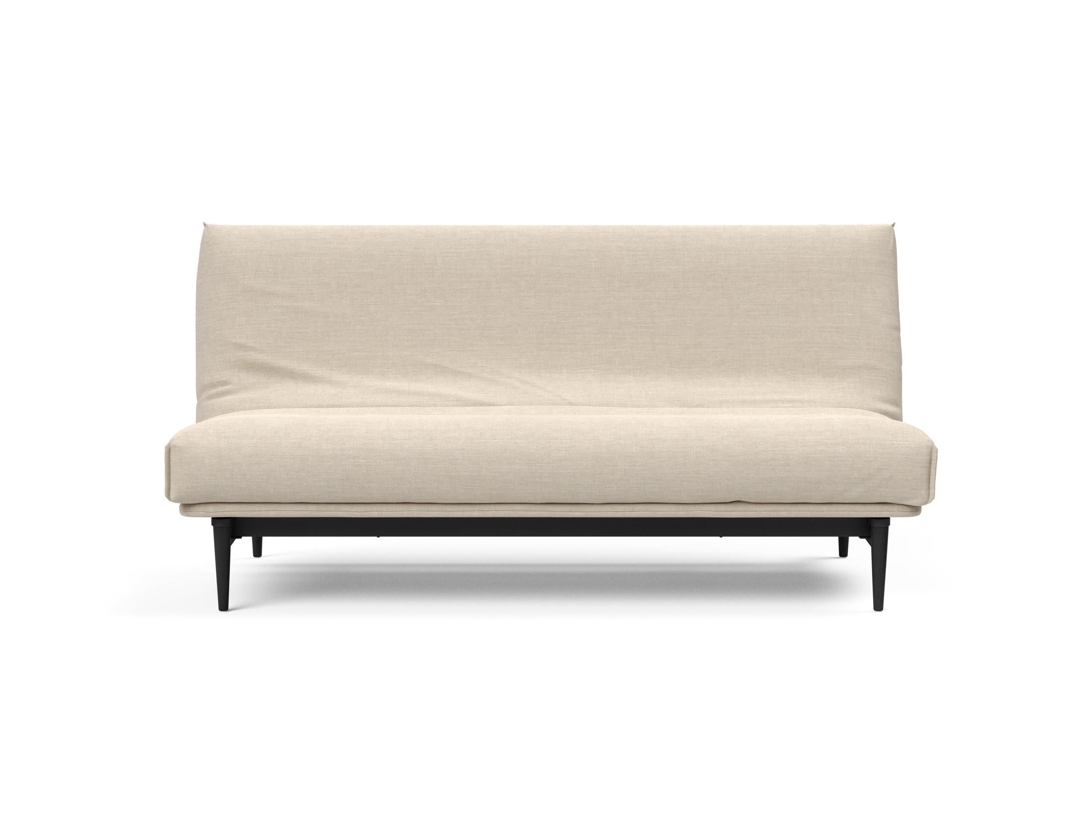 Stylisches Colpus Bettsofa 140 in schwarzer Eiche, ideal für modernes Wohnen, mit komfortablem Soft Spring Bezug für entspannte Stunden.