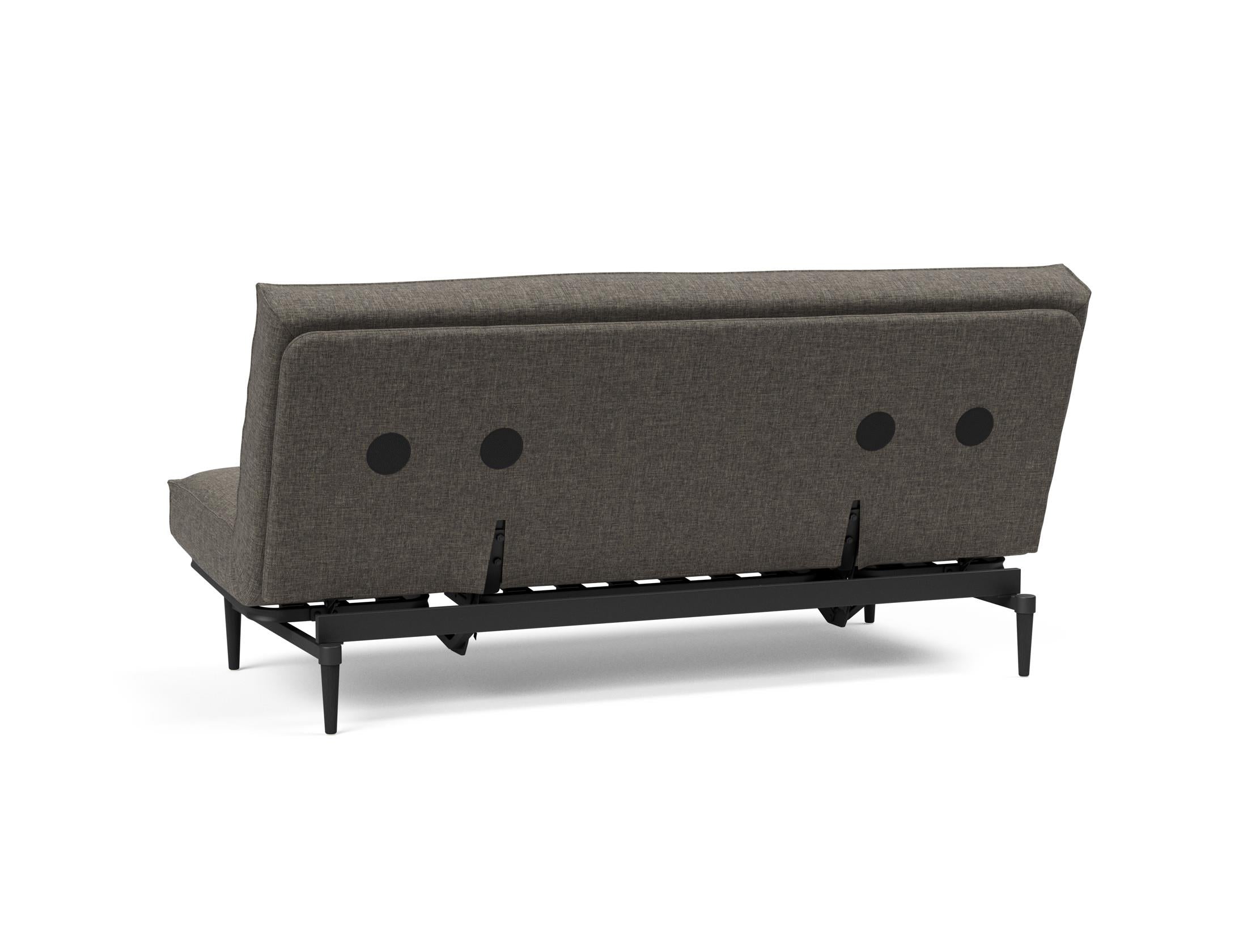 Erleben Sie das Colpus Bettsofa 140 Sharp Plus Cover in elegantem Eiche schwarz – die perfekte Kombination aus modernem Design und höchstem Schlafkomfort.