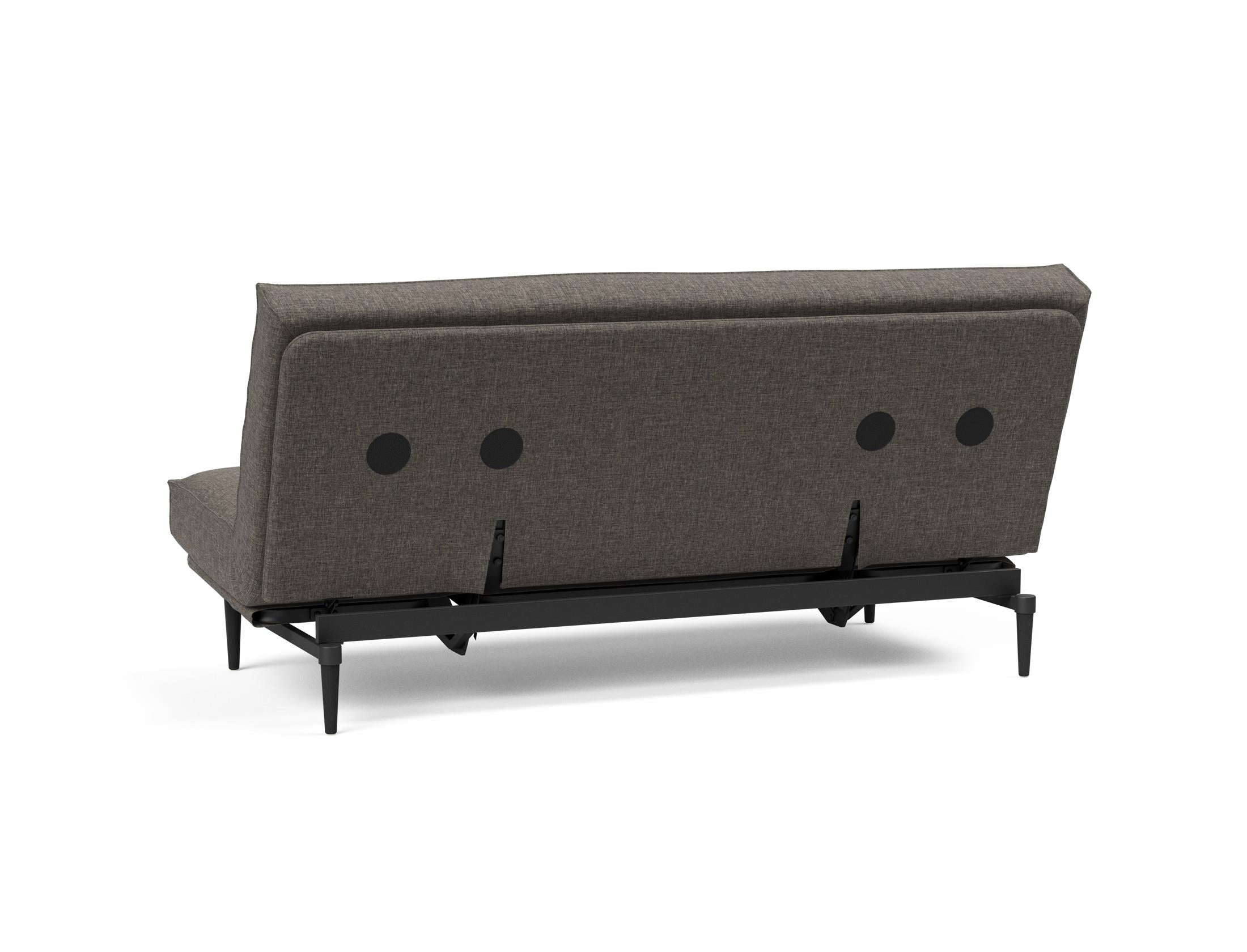 Erleben Sie das Colpus Bettsofa 140 Sharp Plus Cover in elegantem Eiche schwarz – die perfekte Symbiose aus modernem Design und vielseitiger Funktionalität!