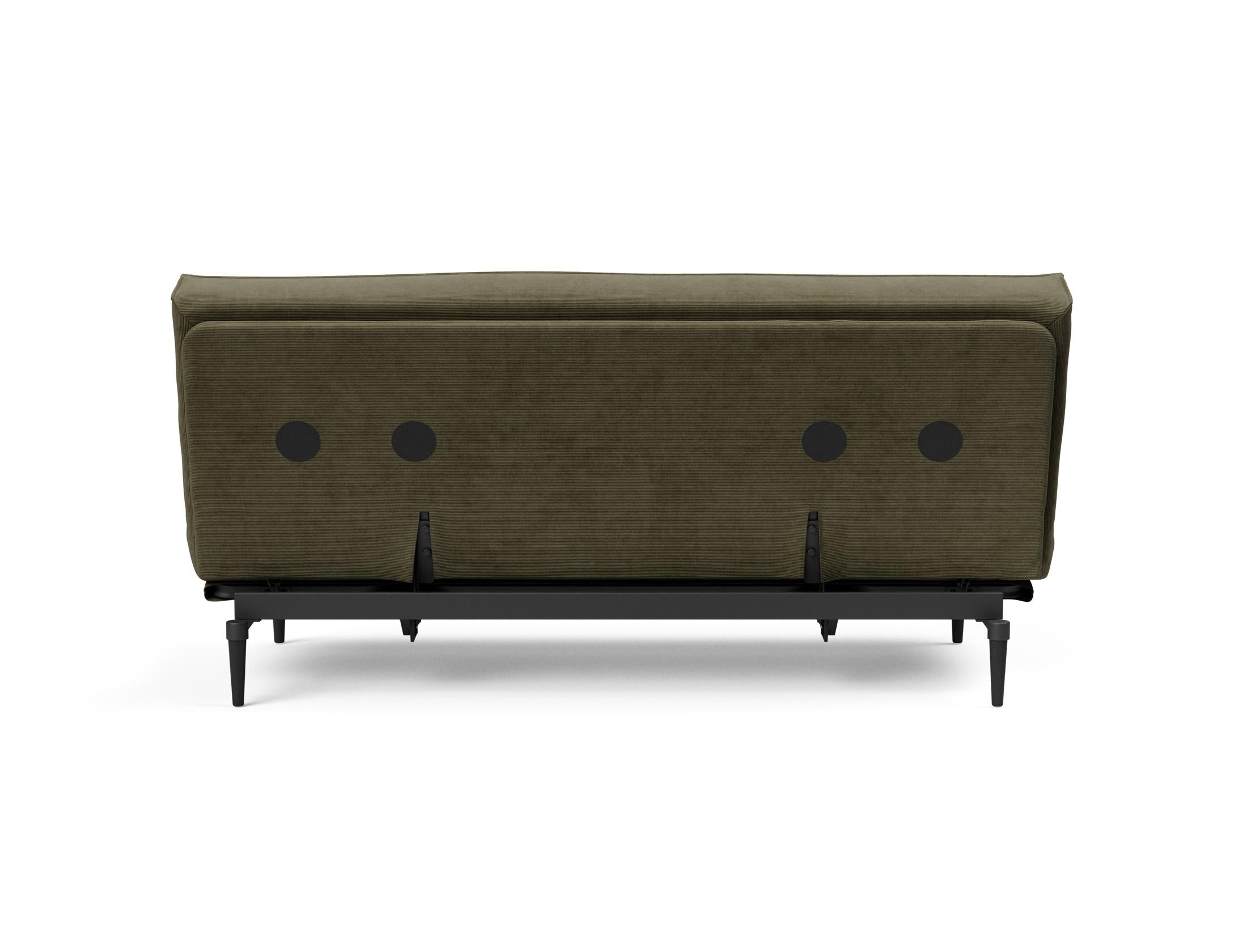 Entdecken Sie das Colpus Bettsofa 140 Sharp Plus Cover in Eiche schwarz – stilvoll, bequem und wandelbar vom Sofa zum Bett!