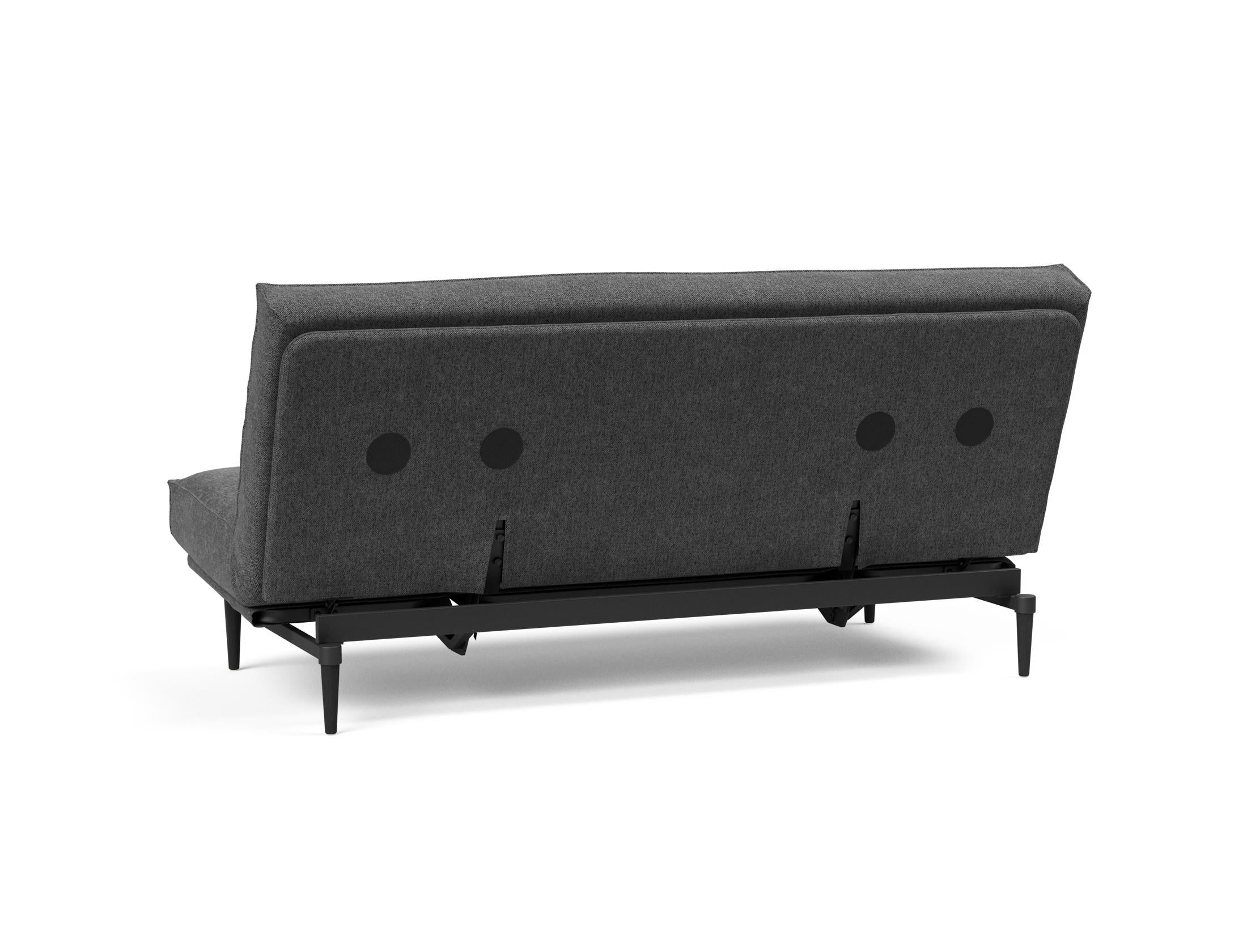 Erleben Sie das Colpus Bettsofa 140 Sharp Plus Cover in elegantem Eiche schwarz – die perfekte Symbiose aus modernem Design und vielseitiger Funktionalität!