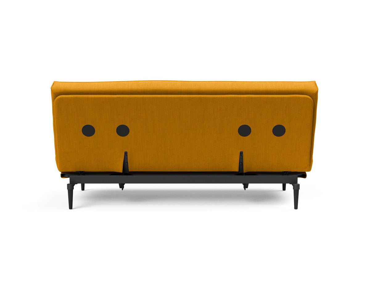 Colpus Bettsofa 140 Sharp Plus Cover Eiche schwarz mit Gestellbezug Soft Spring in 507 Elegance Burned Curry präsentiert im Onlineshop von KAQTU Design AG. Bettsofa ist von Innovation Living