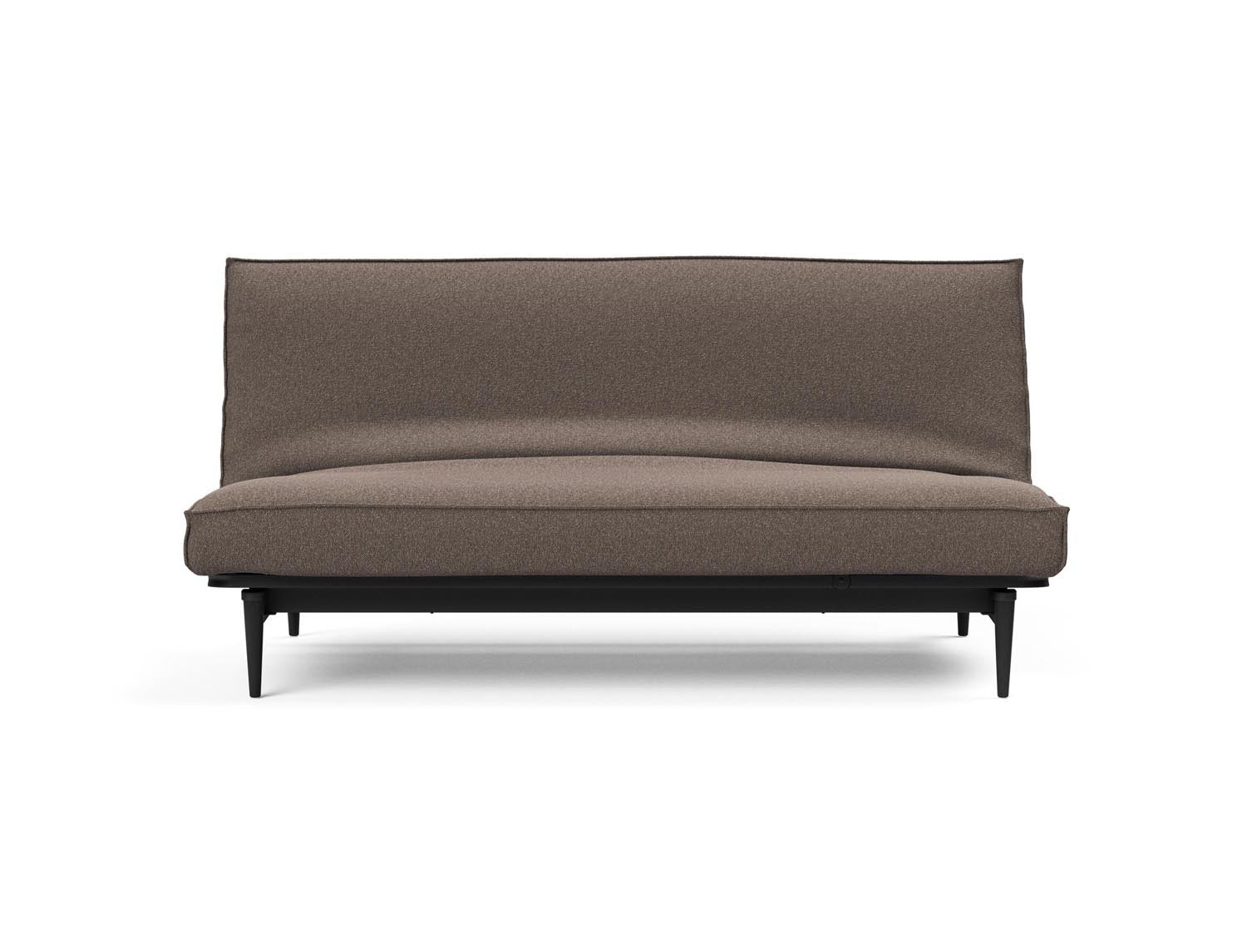 Stylisches Bettsofa Colpus 140 Sharp Plus in edlem Eiche schwarz, ideal für kleine Räume. Komfortable Soft Spring Polsterung für entspannte Stunden.