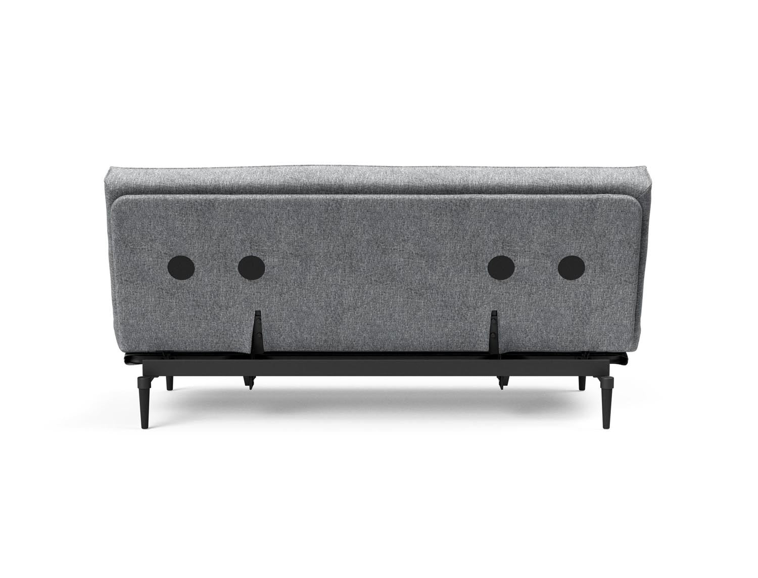 Colpus Bettsofa 140 Sharp Plus Cover Eiche schwarz mit Gestellbezug Soft Spring in 565 Twist Granite präsentiert im Onlineshop von KAQTU Design AG. Bettsofa ist von Innovation Living
