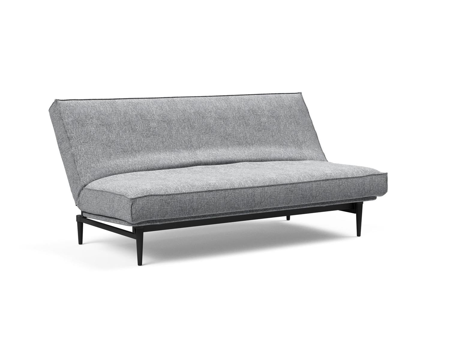 Colpus Bettsofa 140 Sharp Plus Cover Eiche schwarz mit Gestellbezug Soft Spring in 565 Twist Granite präsentiert im Onlineshop von KAQTU Design AG. Bettsofa ist von Innovation Living