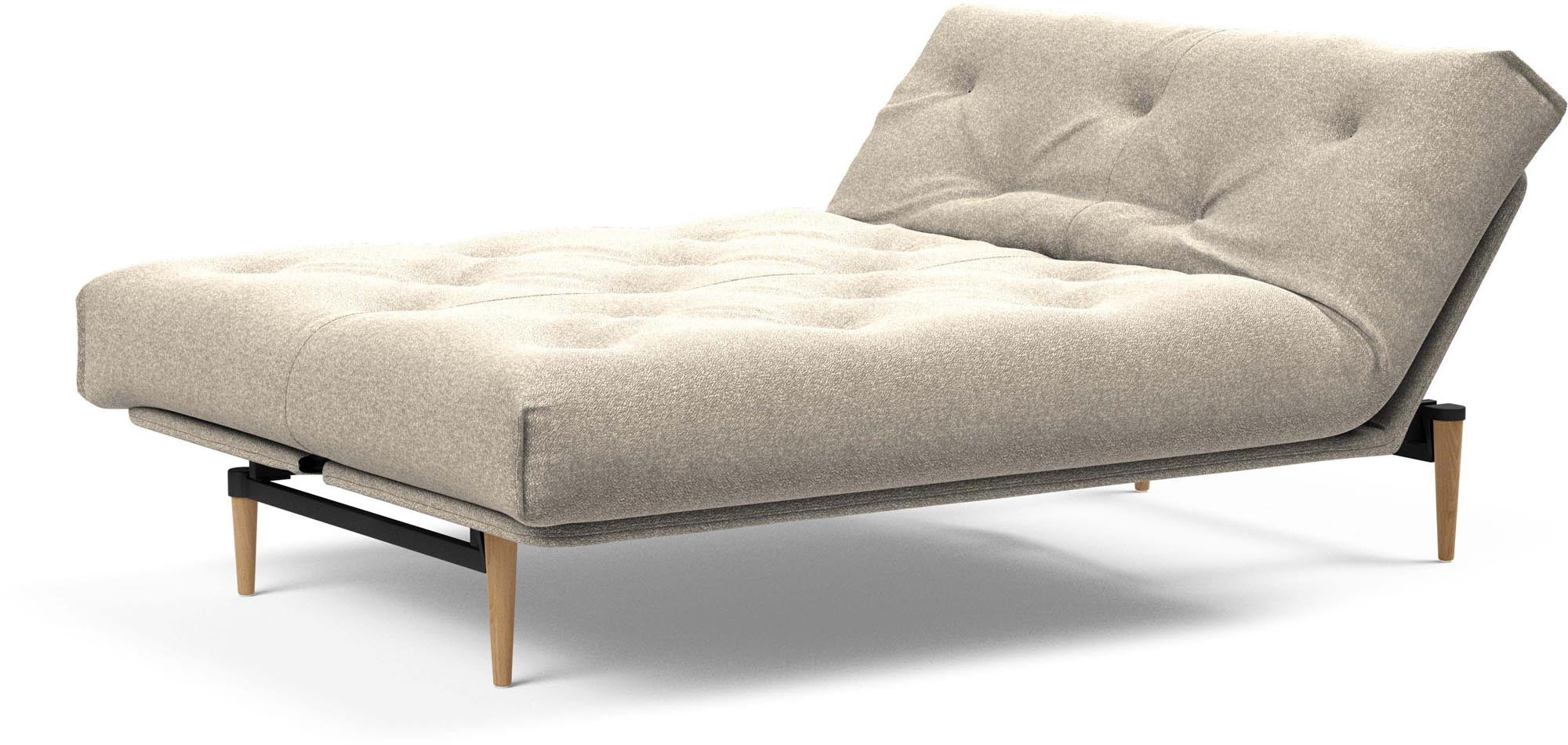 Erleben Sie das stilvolle Colpus Bettsofa 140 Nordic Classic von Innovation Living – ideal für zeitgemässe Räume und vielseitige Schlafmöglichkeiten.