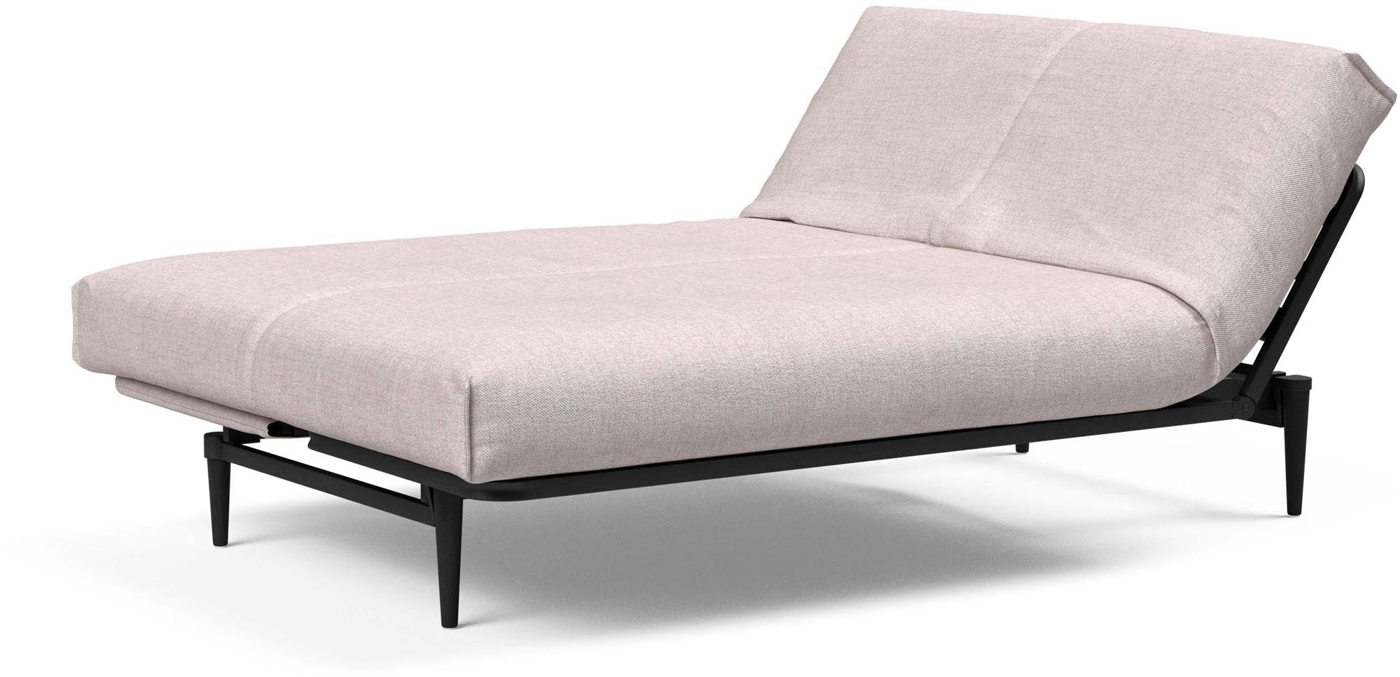 Entdecken Sie das stilvolle Colpus Bettsofa 140 in Nordic Cover und schwarzer Eiche von Innovation Living – ideal für zeitgemässe Wohnkonzepte und vielseitige Einsätze.