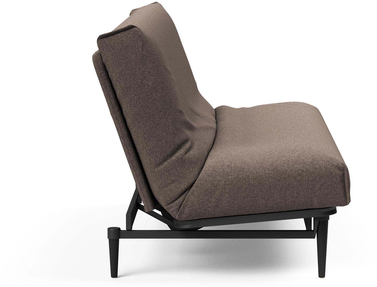 Erleben Sie das elegante Colpus Bettsofa 140 mit Nordic Cover und schwarzer Eiche von Innovation Living – perfekt für modernes Wohnen und flexible Nutzung.