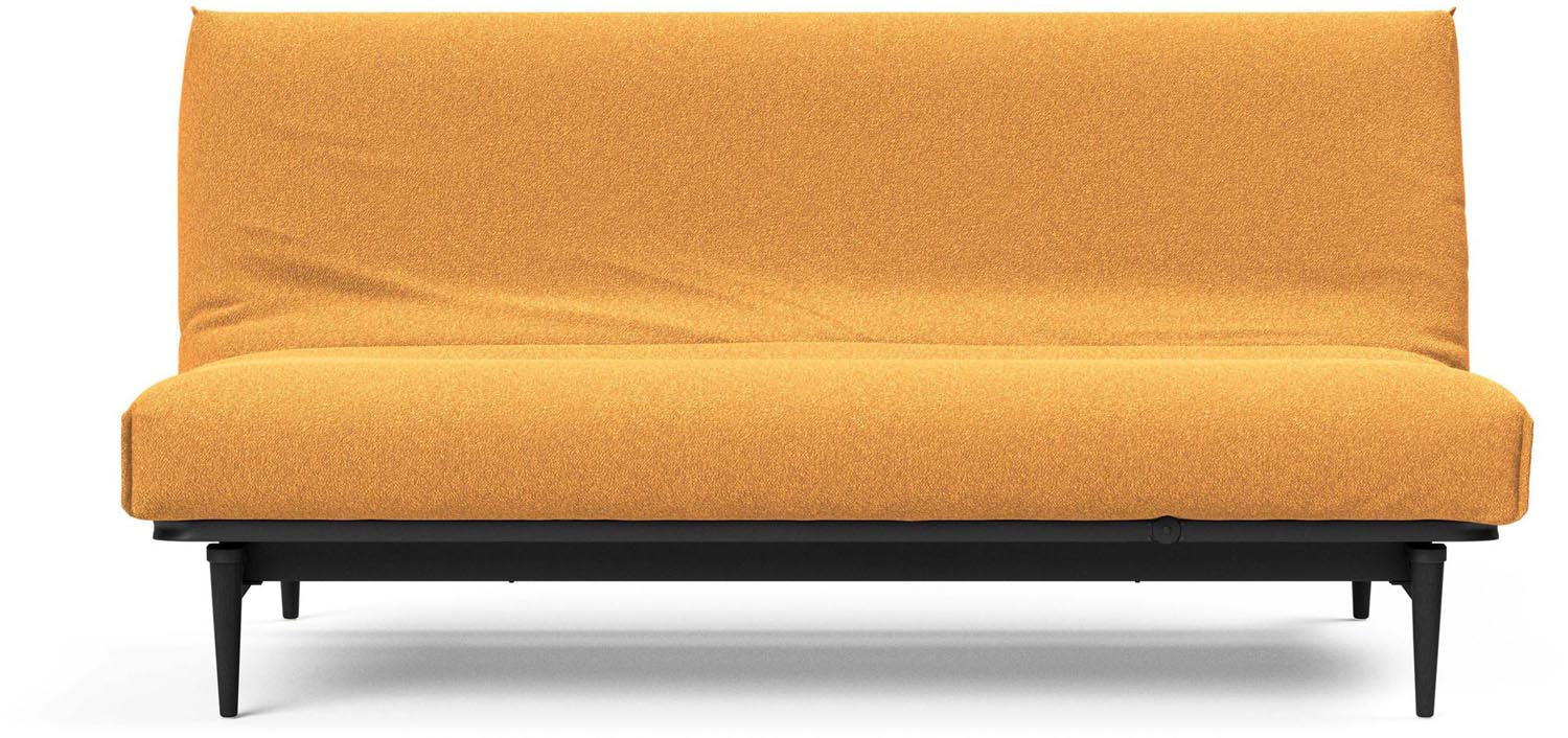 Erleben Sie das elegante Colpus Bettsofa 140 mit Nordic Cover und schwarzer Eiche von Innovation Living – perfekt für modernes Wohnen und flexible Nutzung.