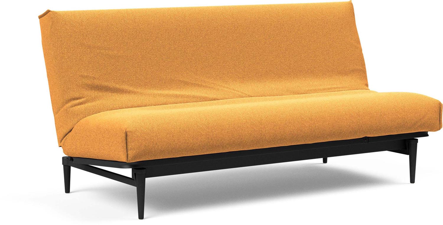 Entdecken Sie das stilvolle Colpus Bettsofa 140 in Nordic Cover und schwarzer Eiche von Innovation Living – ideal für zeitgemässe Wohnkonzepte und vielseitige Einsätze.