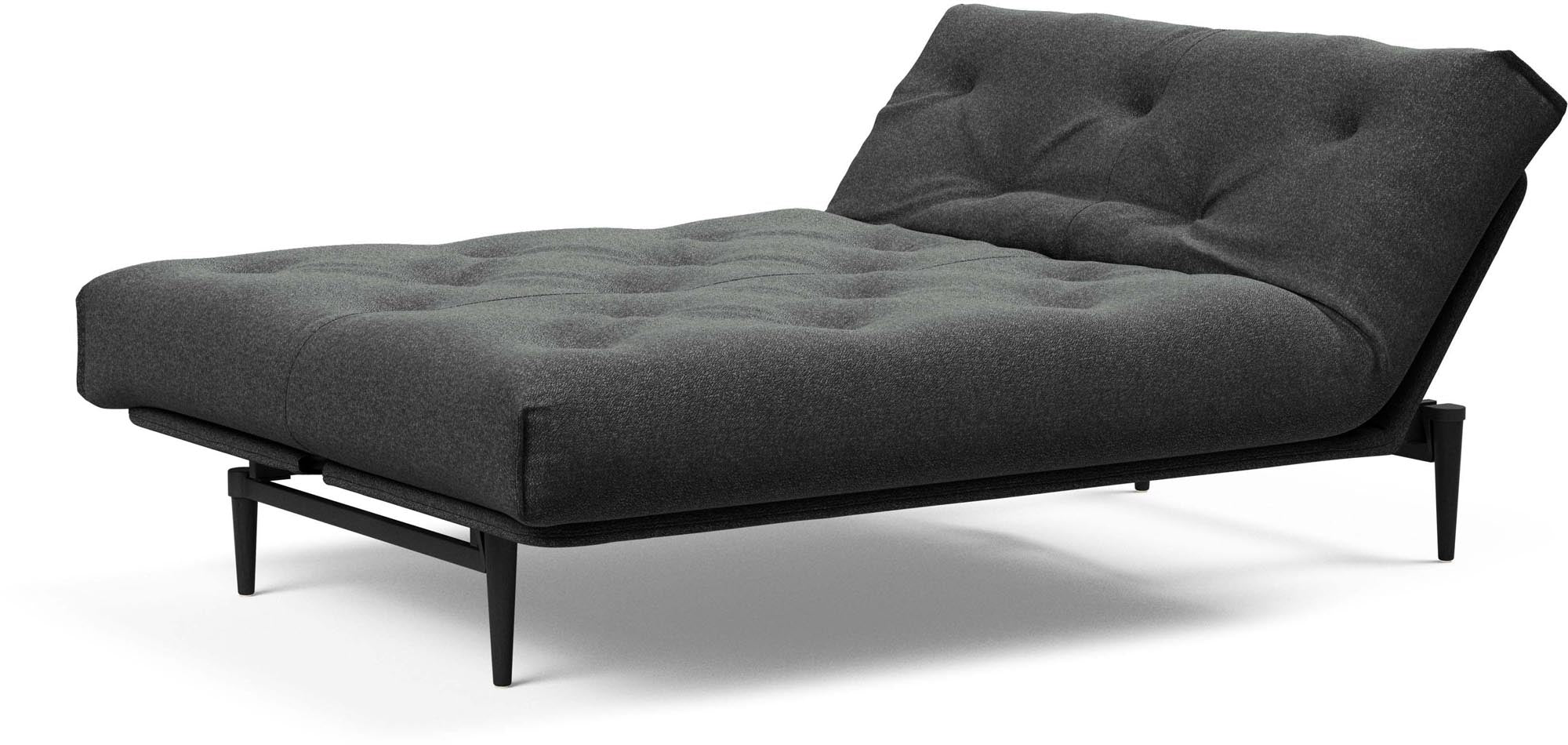 Erleben Sie das Colpus Bettsofa 140 in Nordic Eiche schwarz von Innovation Living – ein elegantes, funktionales Möbelstück für jeden Raum.