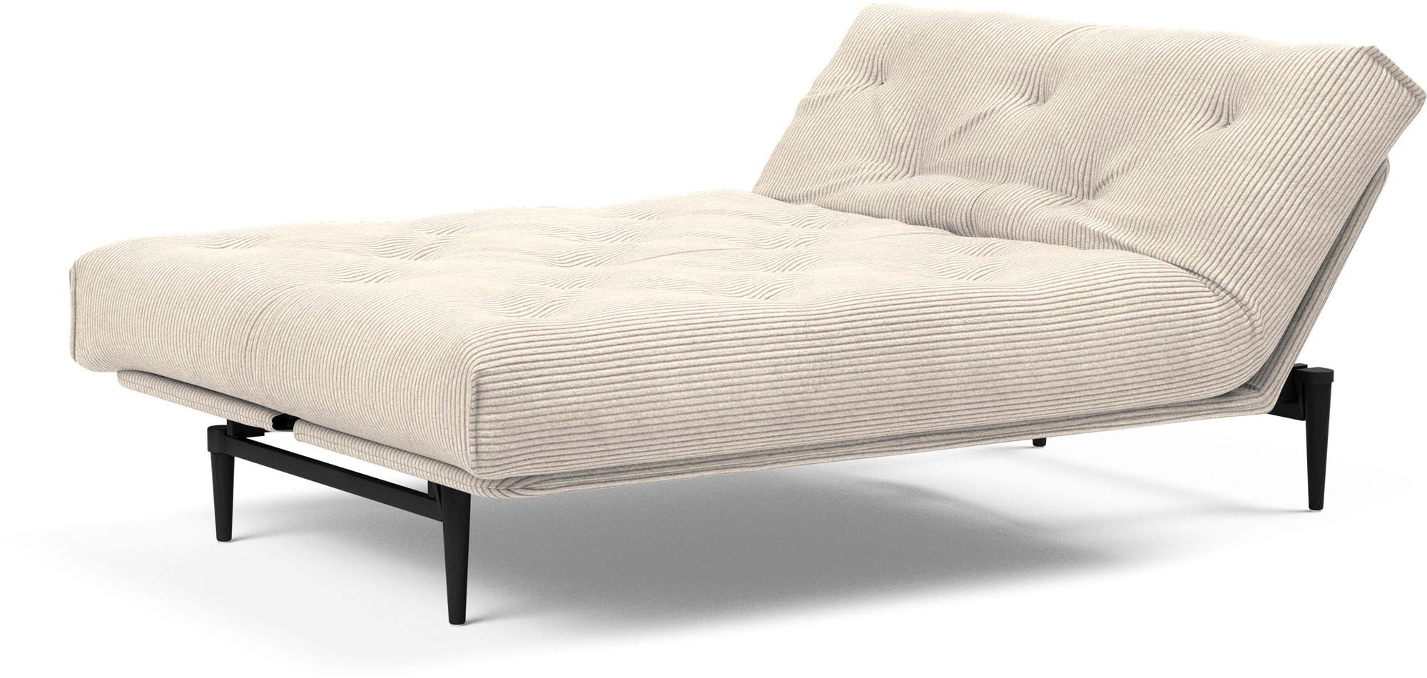 Erleben Sie das elegante Colpus Bettsofa 140 in Nordic Eiche schwarz von Innovation Living – ideal für moderne Räume und flexible Nutzung.