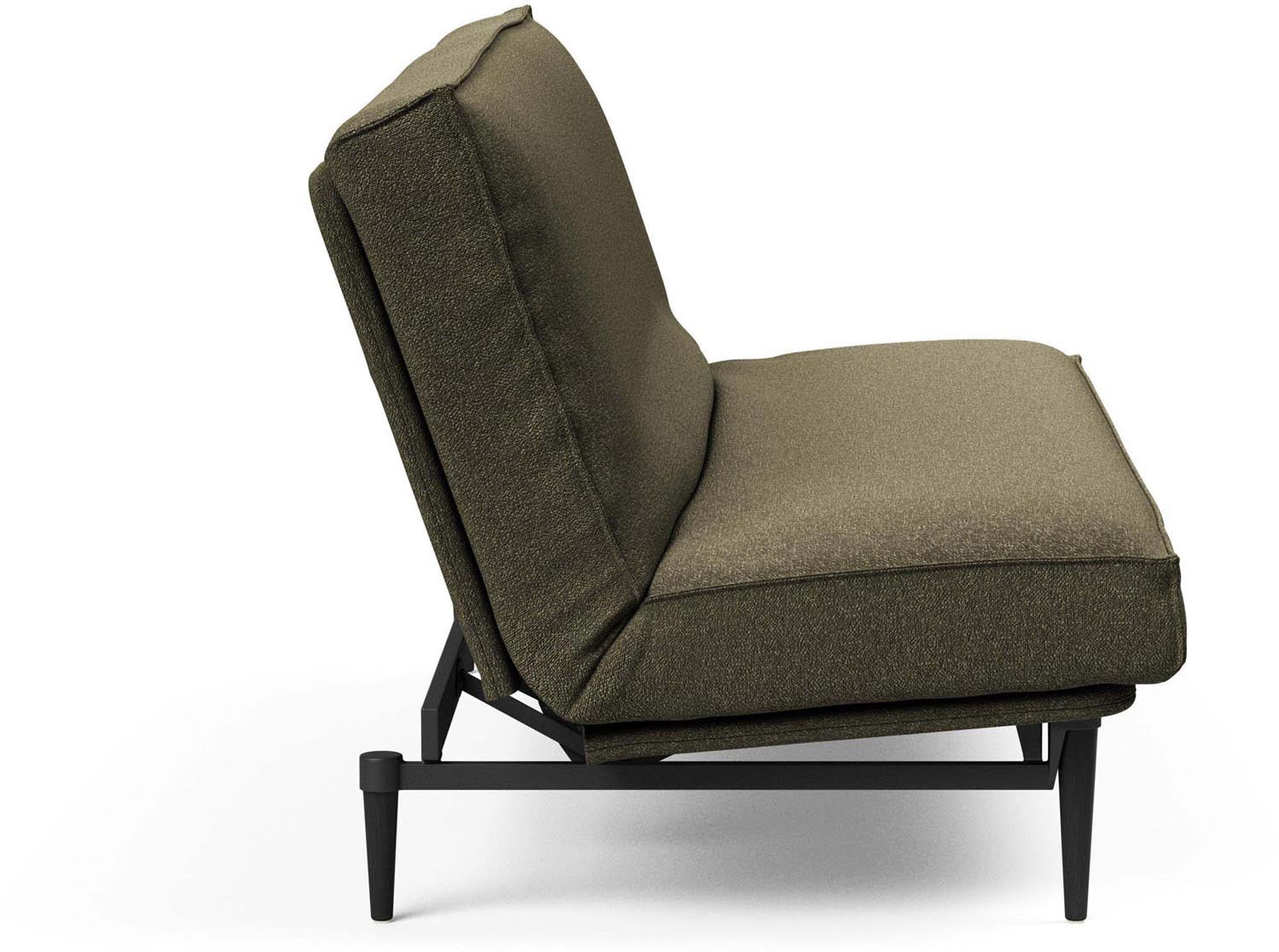 Erleben Sie das elegante Colpus Bettsofa 140 Sharp Plus in schwarzer Eiche von Innovation Living – ideal für zeitgemässe Einrichtungskonzepte.