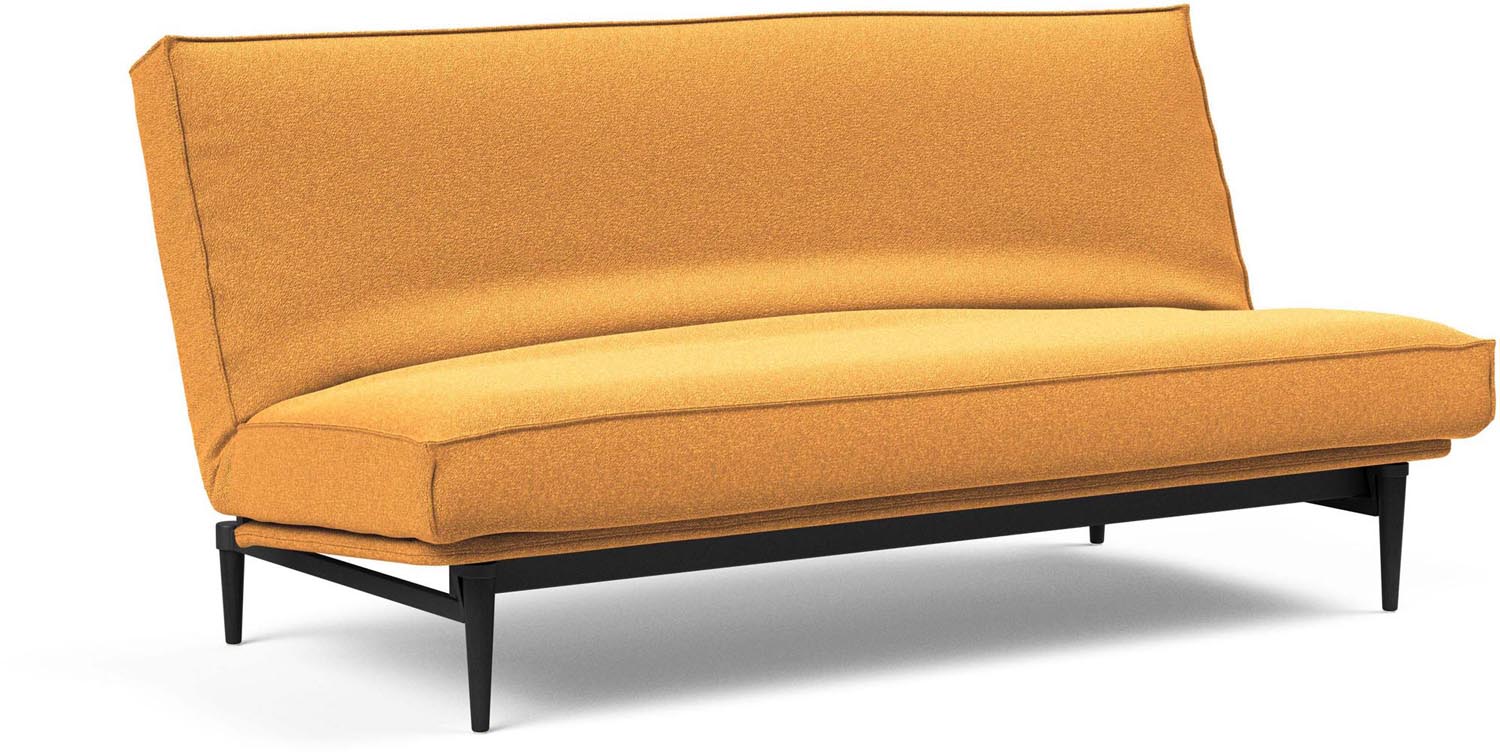 Entdecken Sie das stilvolle Colpus Bettsofa 140 Sharp Plus Cover in edler schwarzer Eiche von Innovation Living – perfekter Komfort für Ihr Zuhause.