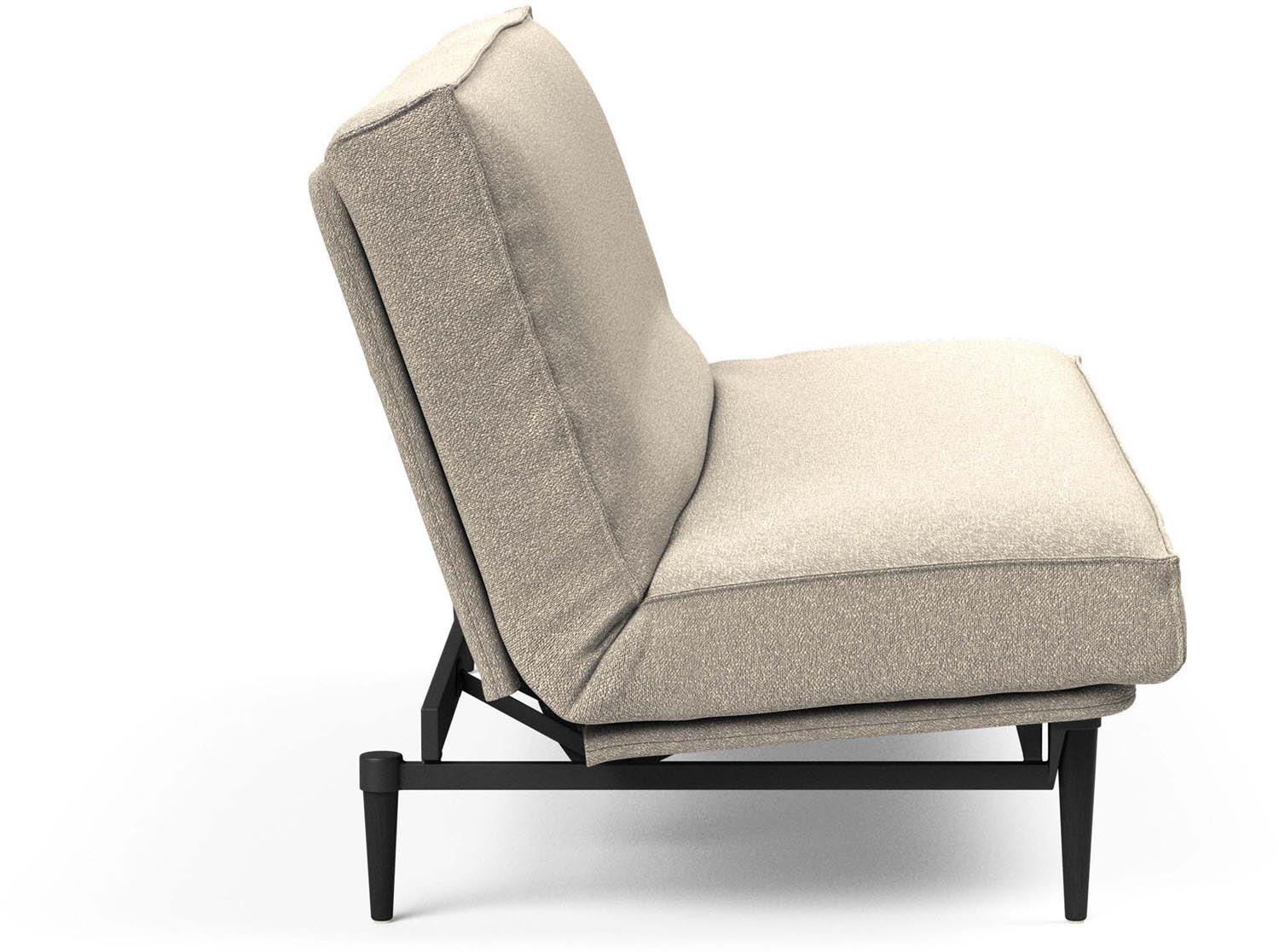 Erleben Sie das elegante Colpus Bettsofa 140 Sharp Plus in schwarzer Eiche von Innovation Living – ideal für zeitgemässe Einrichtungskonzepte.