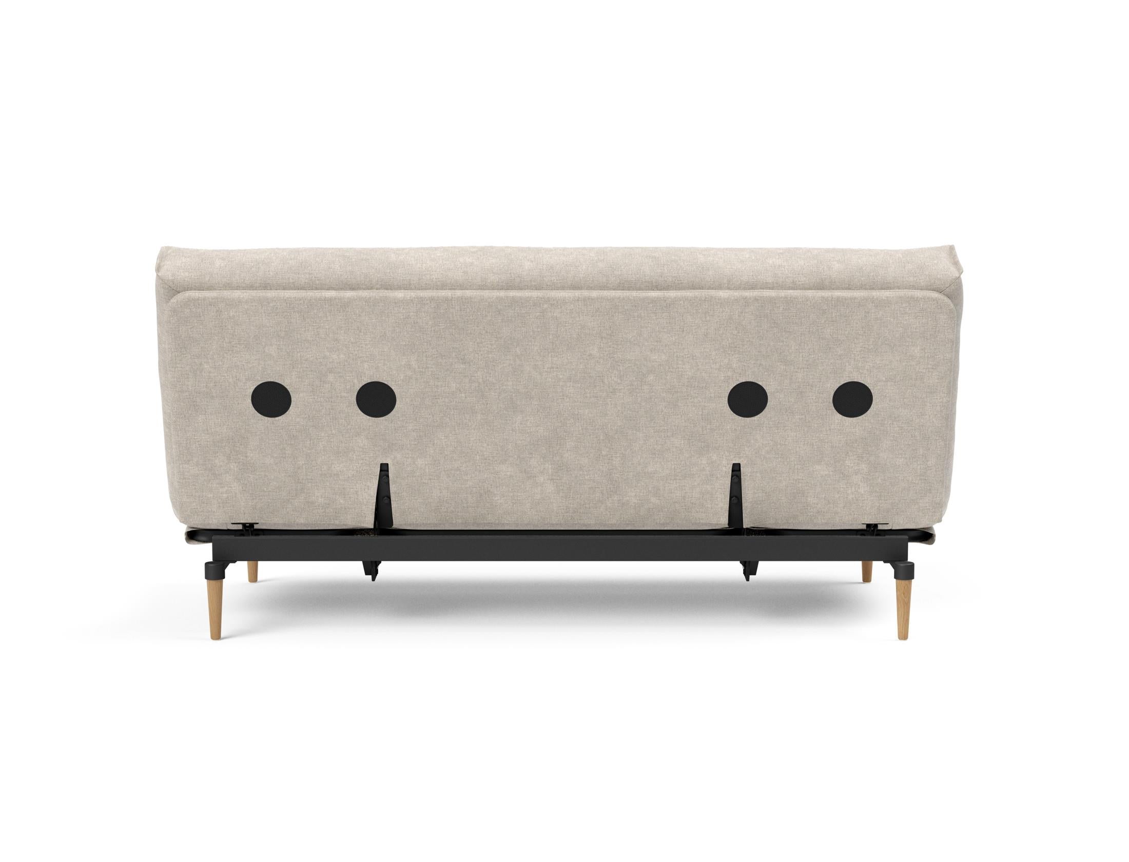 Erleben Sie das Colpus Bettsofa 140 Nordic: Stilvolles Möbelstück mit Soft Spring Matratze und praktischem, abnehmbarem Bezug für höchsten Komfort.