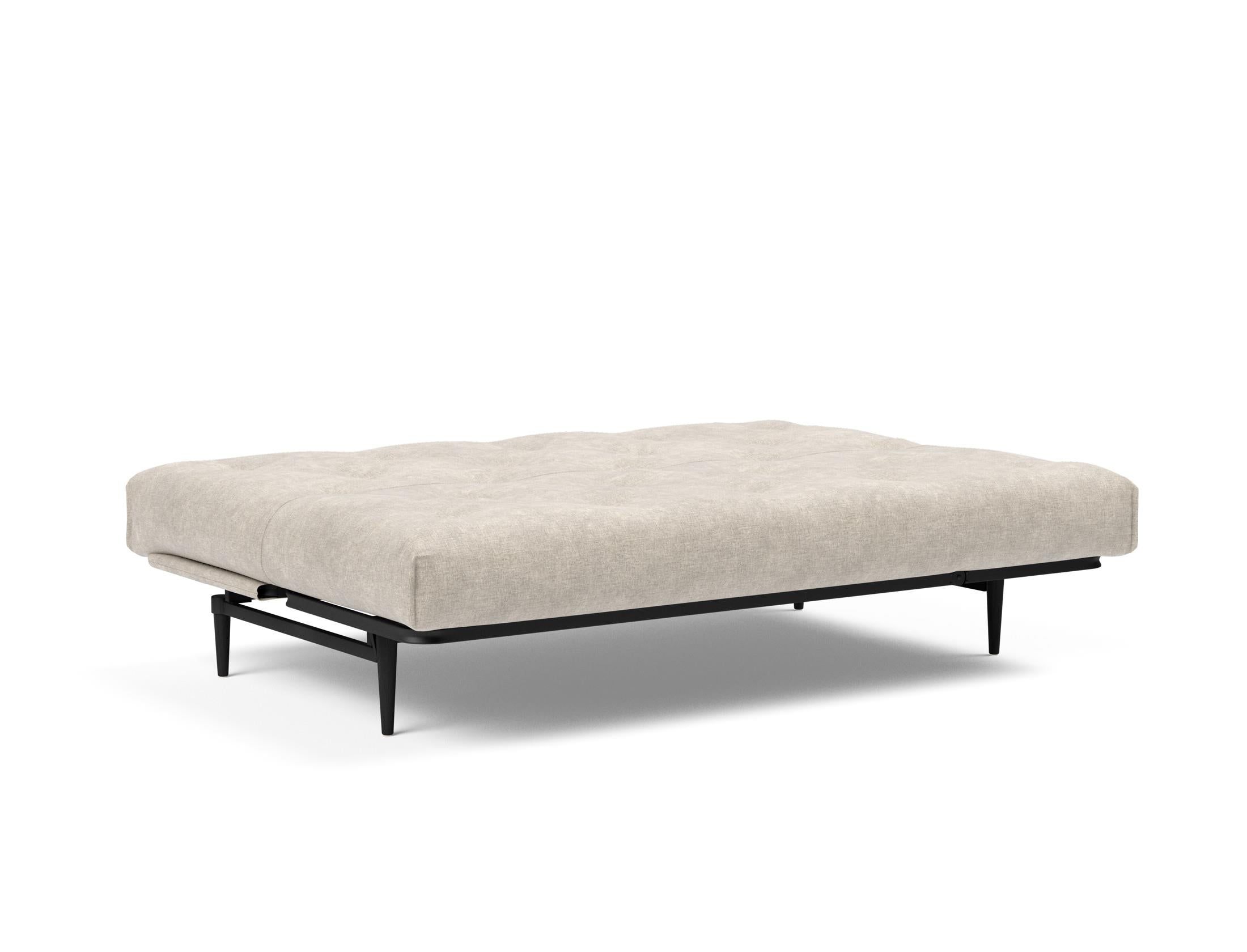 Entdecken Sie das Colpus Bettsofa 140 in Nordic Eiche schwarz von Innovation Living – modernes Design, robuste Bauweise und individuelle Schlafoptionen vereint.