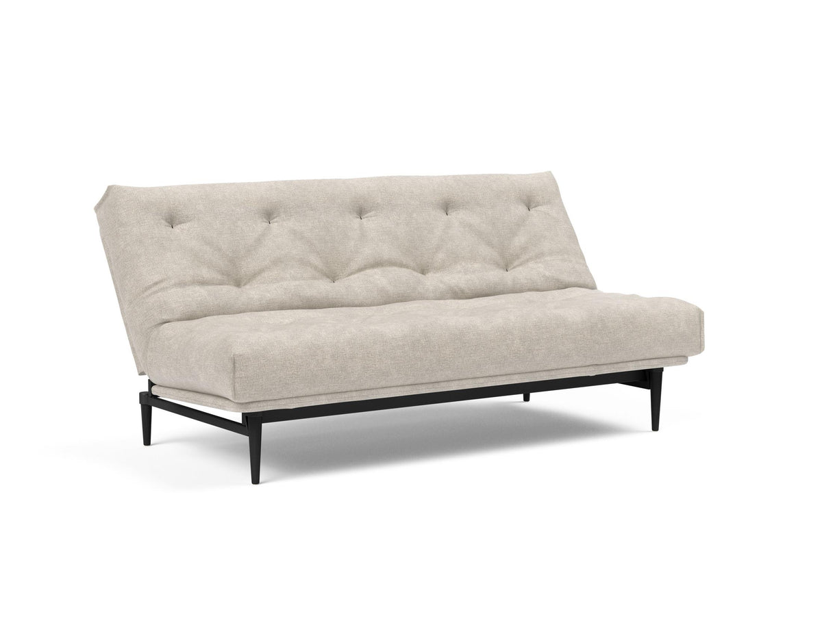 Colpus Bettsofa 140 Nordic Eiche schwarz mit Gestellbezug Soft Spring in 280 Avella Sand präsentiert im Onlineshop von KAQTU Design AG. Bettsofa ist von Innovation Living
