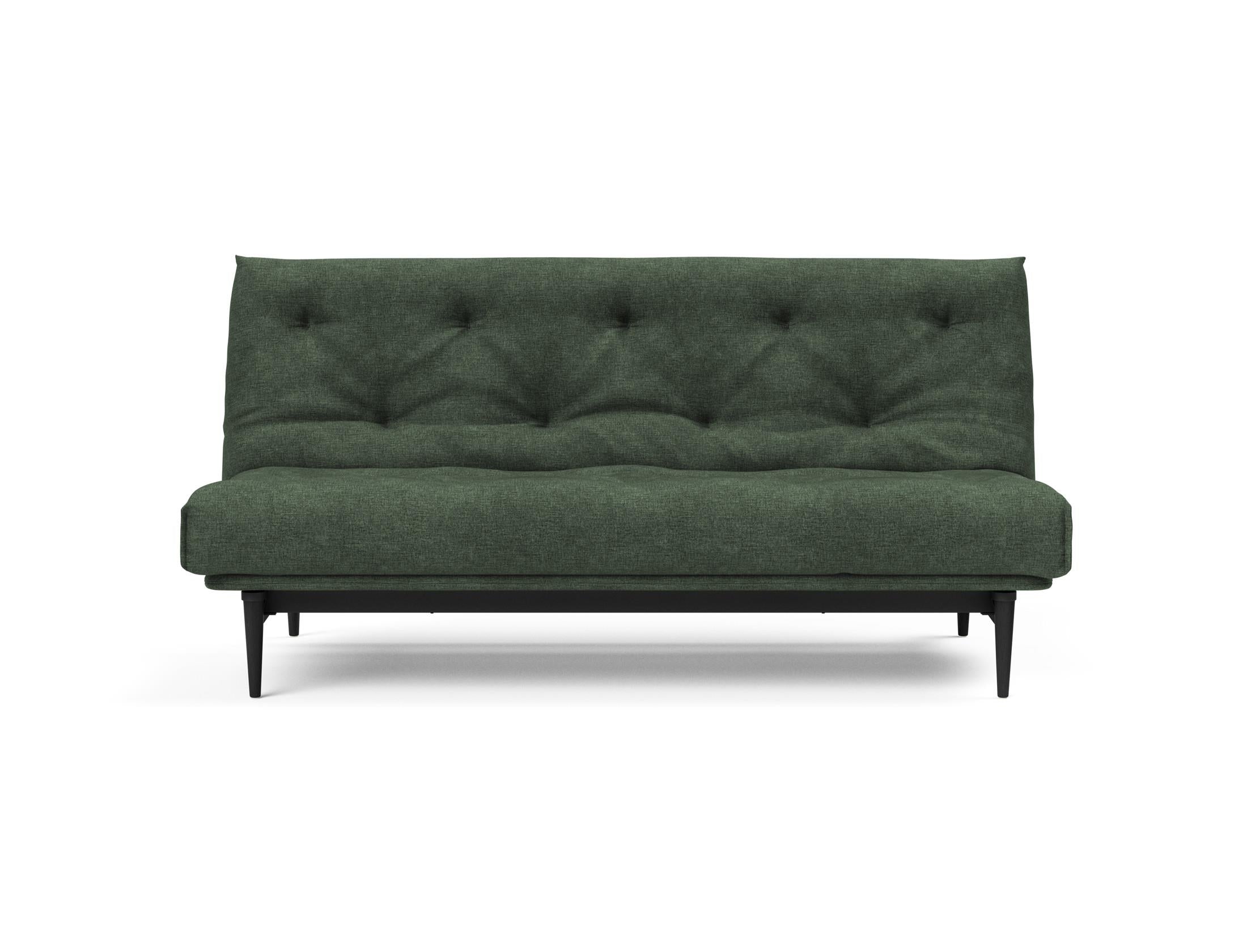Erleben Sie das Colpus Bettsofa 140 in Nordic Eiche schwarz – ein elegantes Möbelstück, das als Sofa und Bett höchsten Komfort bietet.