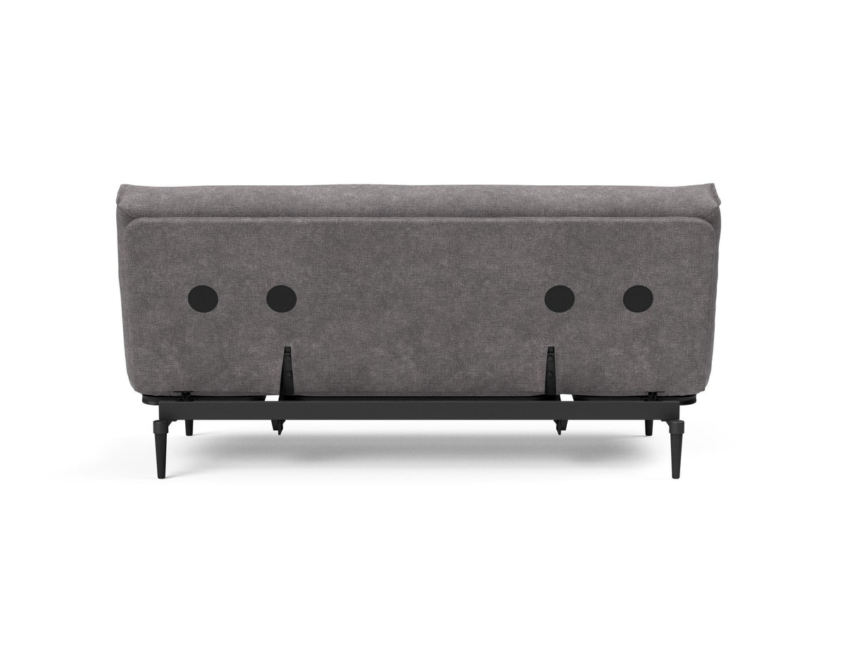 Colpus Bettsofa 140 Nordic Eiche schwarz Soft Spring in 282 Avella Warm Grey präsentiert im Onlineshop von KAQTU Design AG. Bettsofa ist von Innovation Living