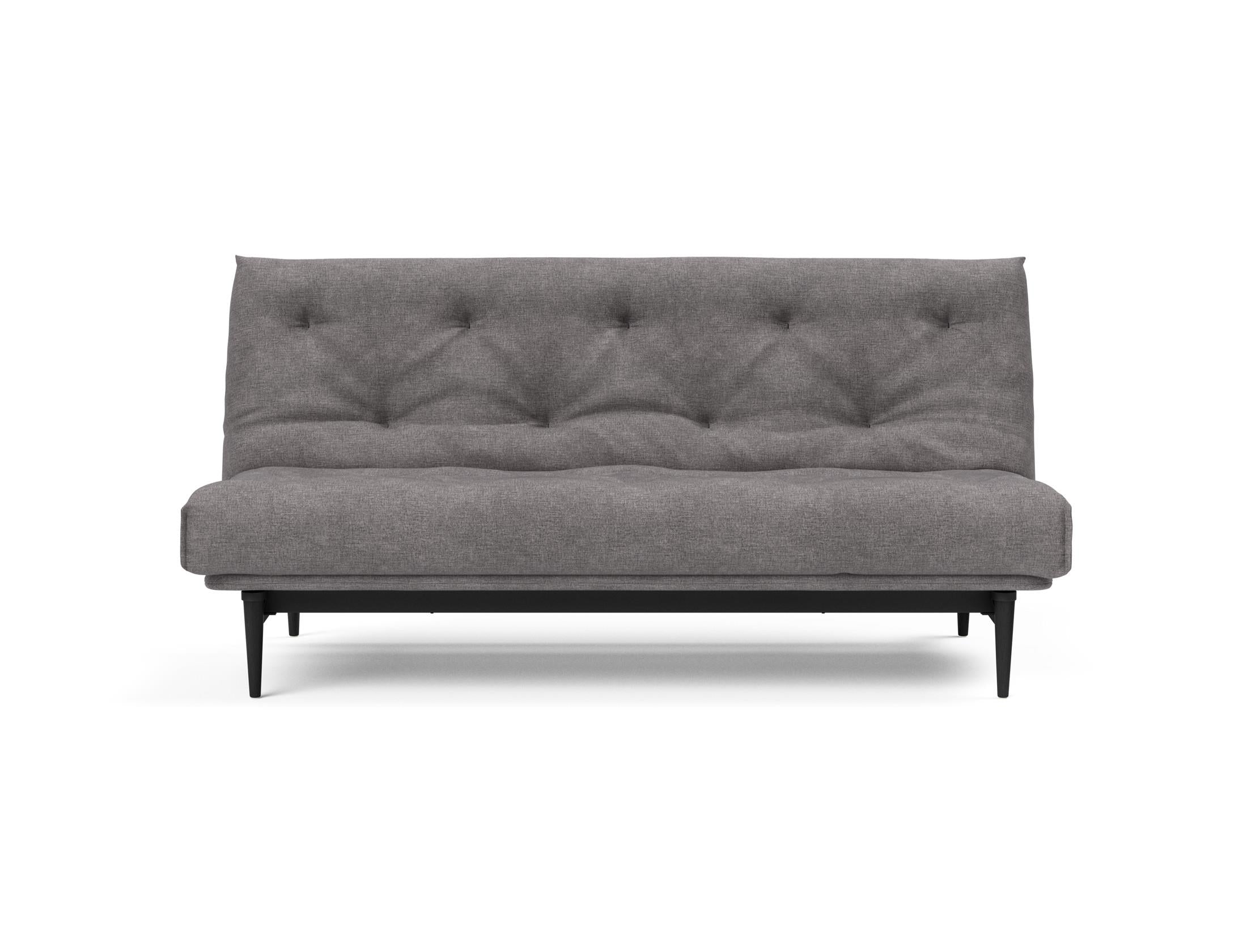 Erleben Sie das Colpus Bettsofa 140 in Nordic Eiche schwarz – ein elegantes Möbelstück, das als Sofa und Bett höchsten Komfort bietet.