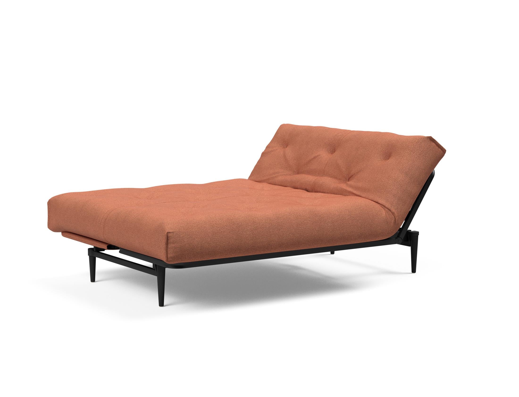 Erleben Sie das Colpus Bettsofa 140 in Nordic Eiche schwarz von Innovation Living – stilvolles Design, langlebige Materialien und vielseitige Schlafoptionen.