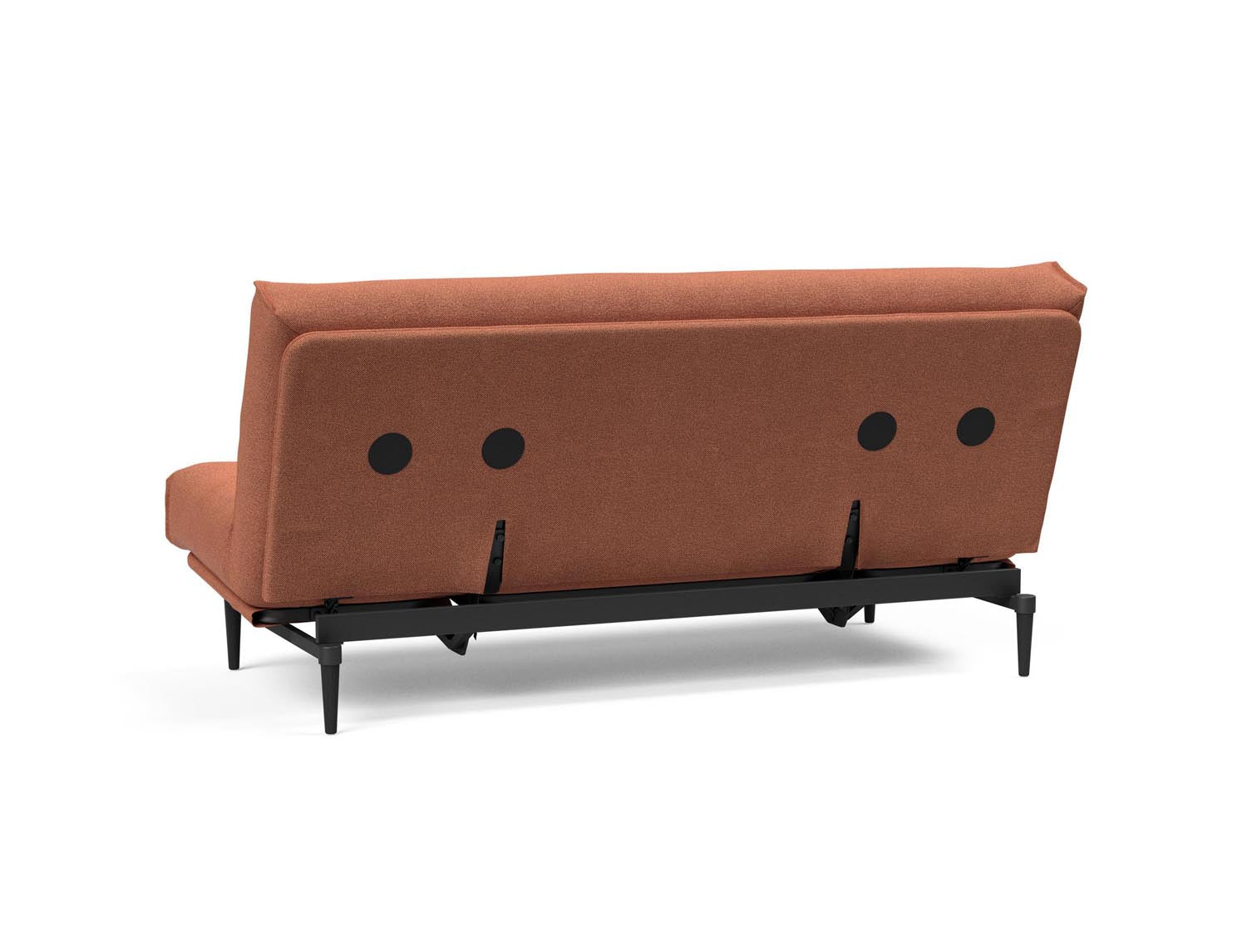 Erleben Sie das Colpus Bettsofa 140 in Nordic Eiche schwarz – ein elegantes Möbelstück, das als Sofa und Bett höchsten Komfort bietet.