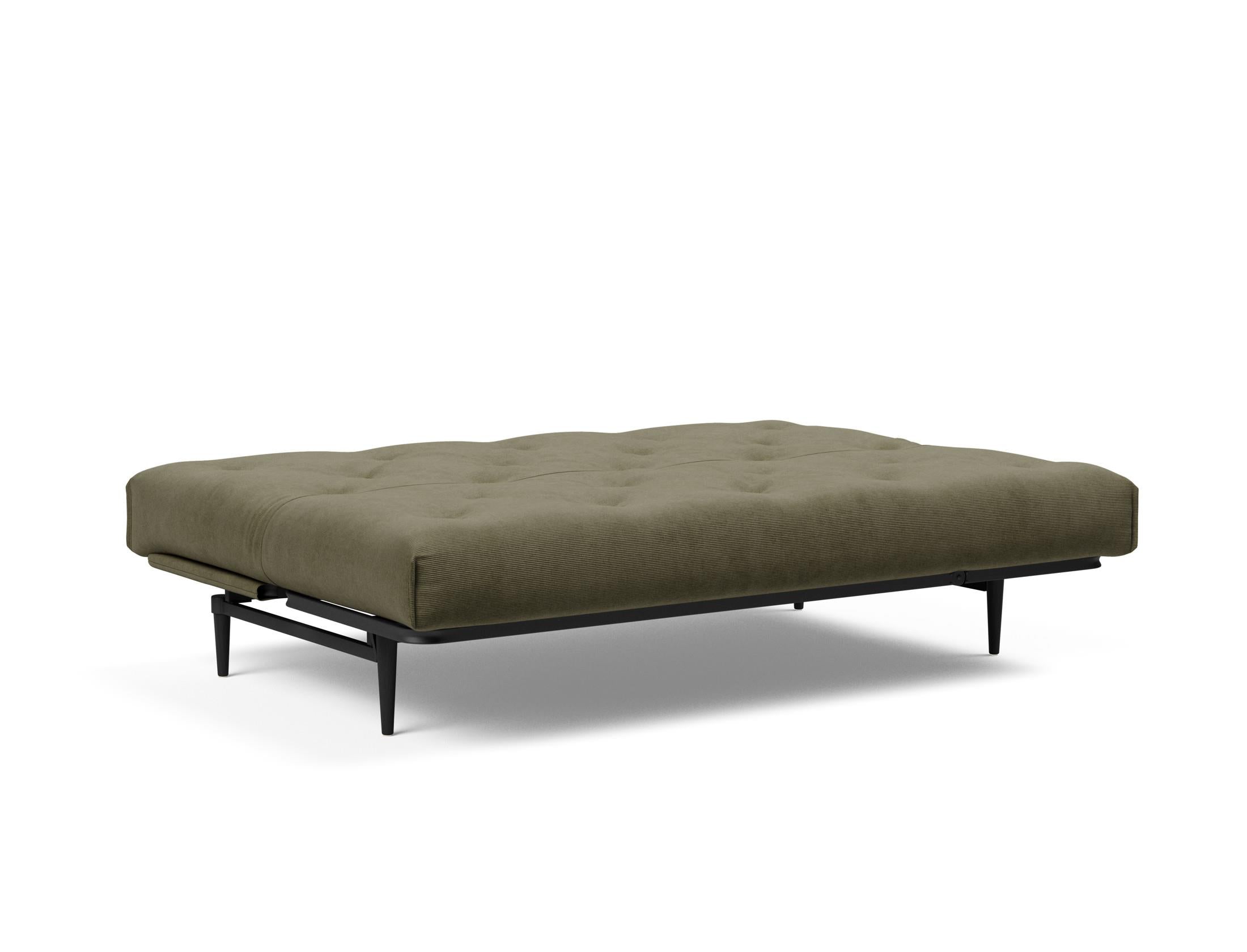Entdecken Sie das Colpus Bettsofa 140 in Nordic Eiche schwarz von Innovation Living – modernes Design, hohe Funktionalität und individuellen Schlafkomfort.