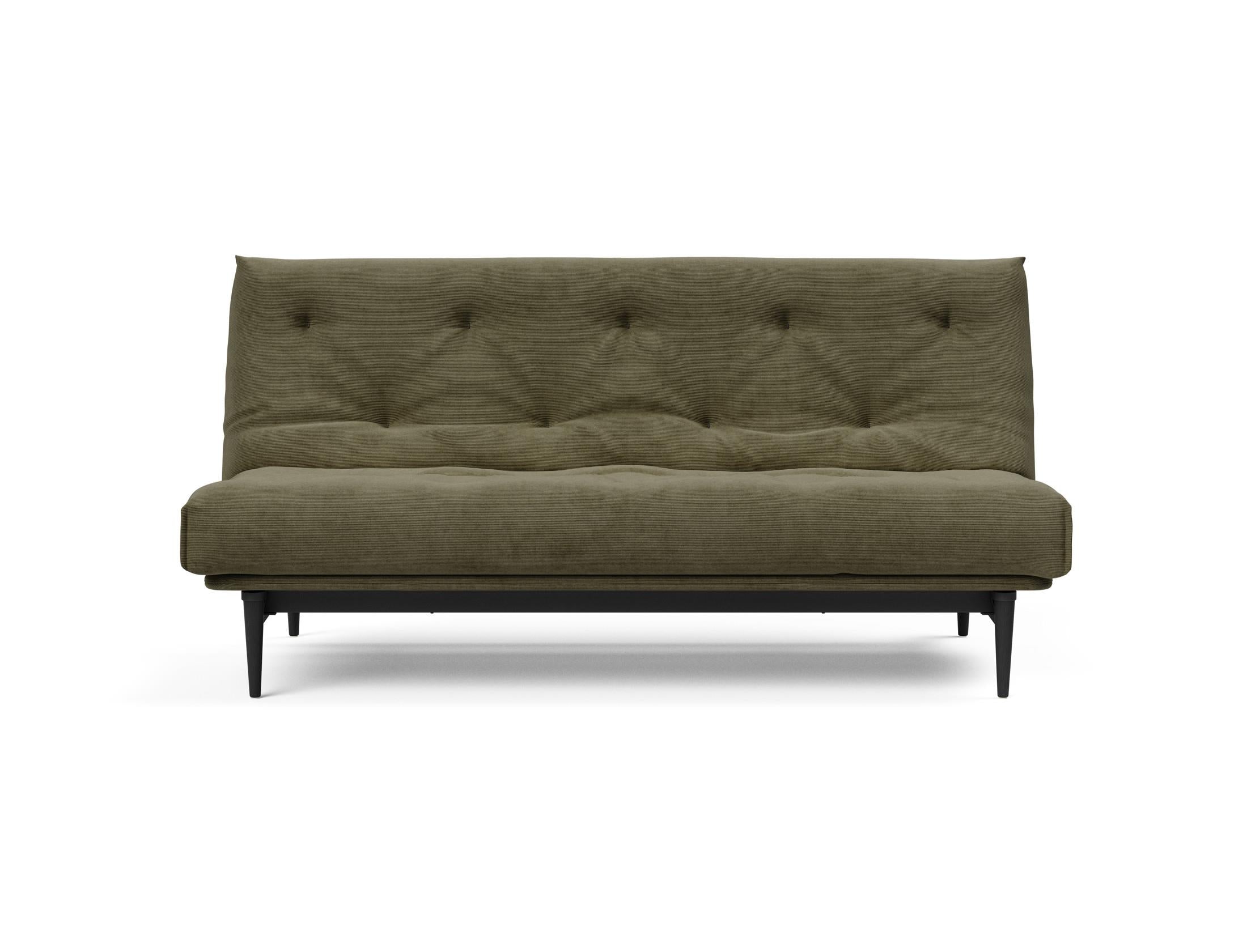 Erleben Sie das Colpus Bettsofa 140 in Nordic Eiche schwarz – ein elegantes Möbelstück, das als Sofa und Bett höchsten Komfort bietet.