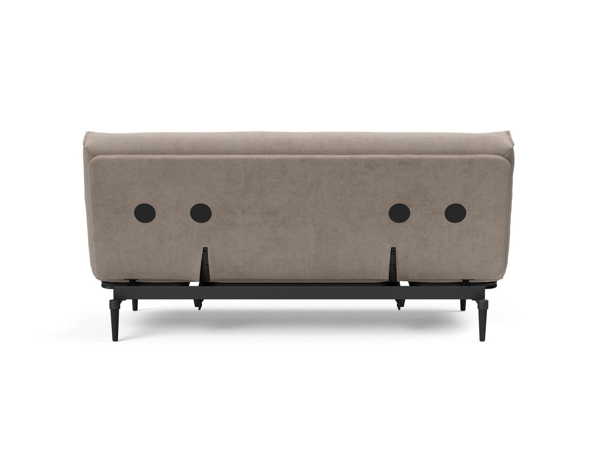 Colpus Bettsofa 140 Nordic Eiche schwarz Soft Spring in 318 Cordufine Beige präsentiert im Onlineshop von KAQTU Design AG. Bettsofa ist von Innovation Living