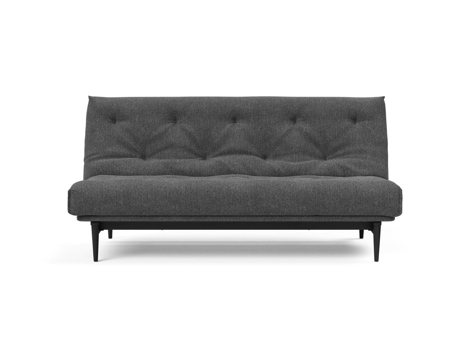 Erleben Sie das Colpus Bettsofa 140 in Nordic Eiche schwarz – ein elegantes Möbelstück, das als Sofa und Bett höchsten Komfort bietet.