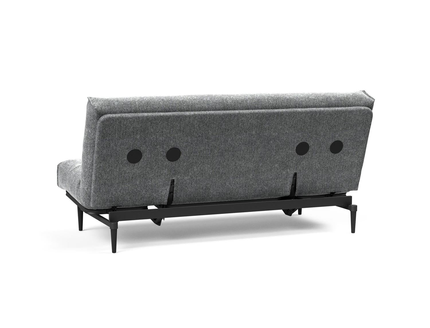 Erleben Sie das Colpus Bettsofa 140 in Nordic Eiche schwarz von Innovation Living – stilvolles Design trifft auf vielseitige Funktionalität und höchsten Schlafkomfort.