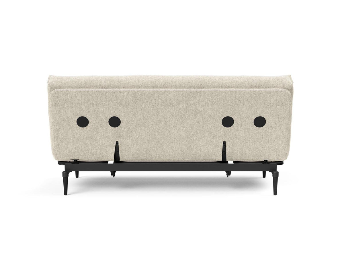 Colpus Bettsofa 140 Nordic Eiche schwarz Soft Spring in 357 Taura Off White präsentiert im Onlineshop von KAQTU Design AG. Bettsofa ist von Innovation Living