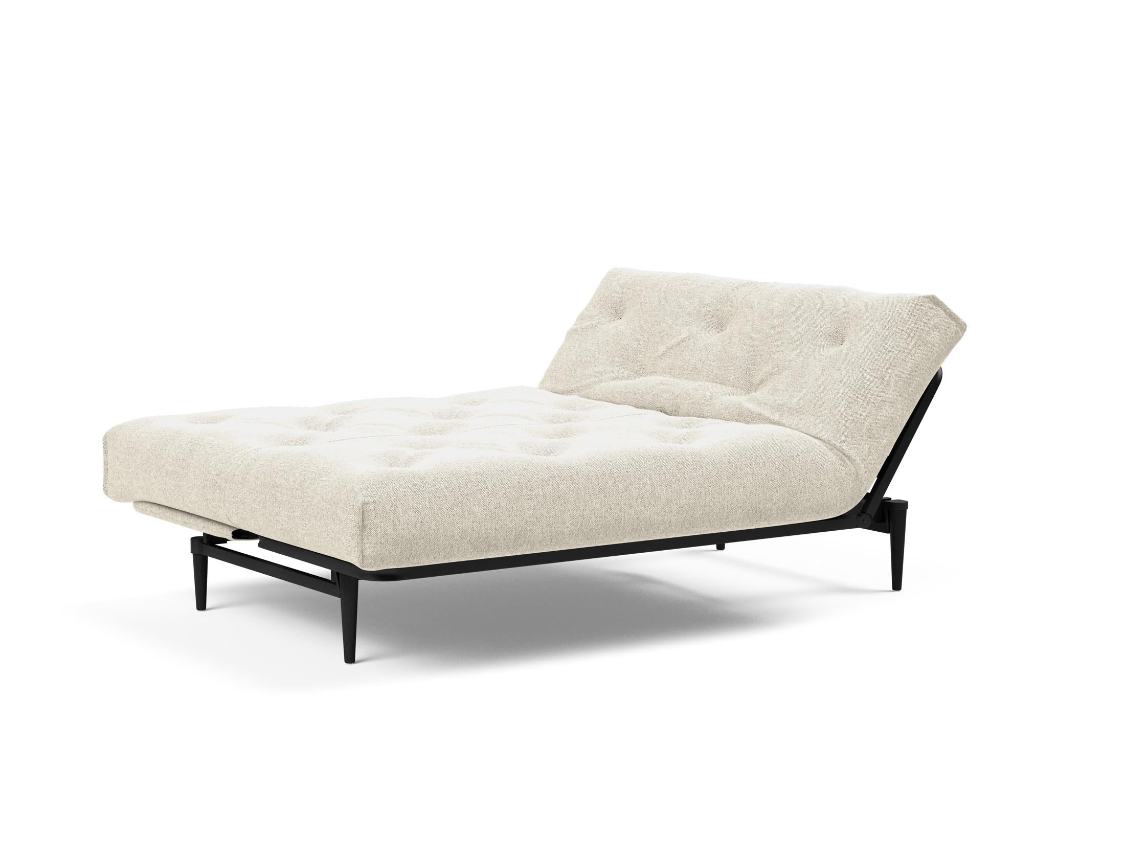 Erleben Sie das Colpus Bettsofa 140 in Nordic Eiche schwarz von Innovation Living – stilvolles Design, langlebige Materialien und vielseitige Schlafoptionen.