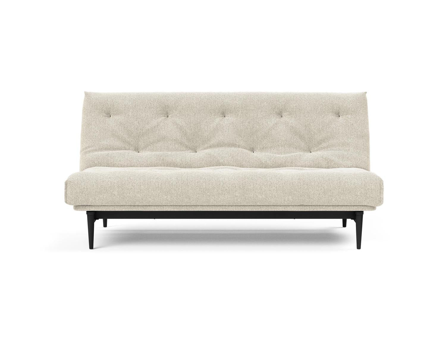 Erleben Sie das Colpus Bettsofa 140 in Nordic Eiche schwarz – ein elegantes Möbelstück, das als Sofa und Bett höchsten Komfort bietet.