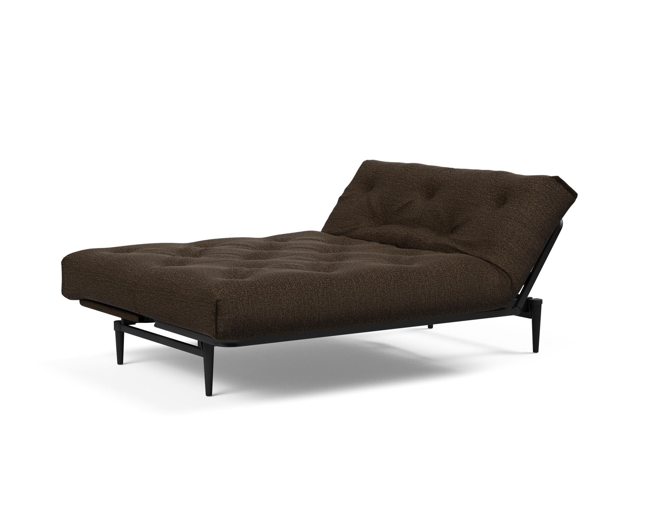 Erleben Sie das Colpus Bettsofa 140 in Nordic Eiche schwarz von Innovation Living – stilvolles Design, langlebige Materialien und vielseitige Schlafoptionen.