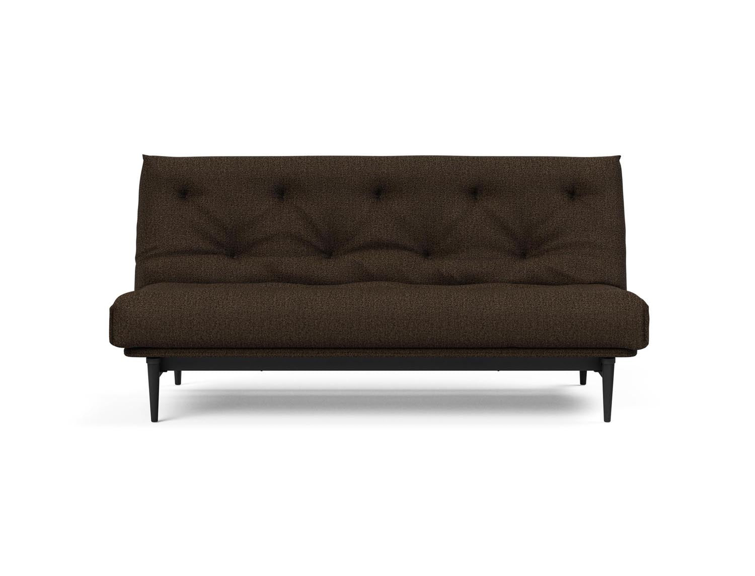 Erleben Sie das Colpus Bettsofa 140 in Nordic Eiche schwarz – ein elegantes Möbelstück, das als Sofa und Bett höchsten Komfort bietet.