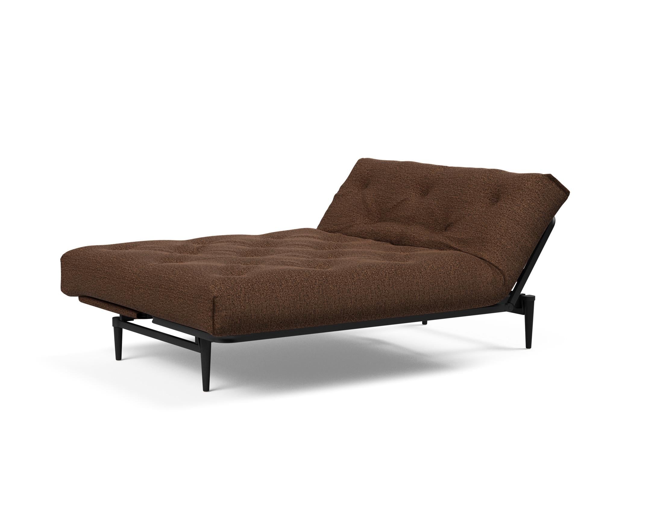 Erleben Sie das Colpus Bettsofa 140 in Nordic Eiche schwarz von Innovation Living – stilvolles Design, langlebige Materialien und vielseitige Schlafoptionen.