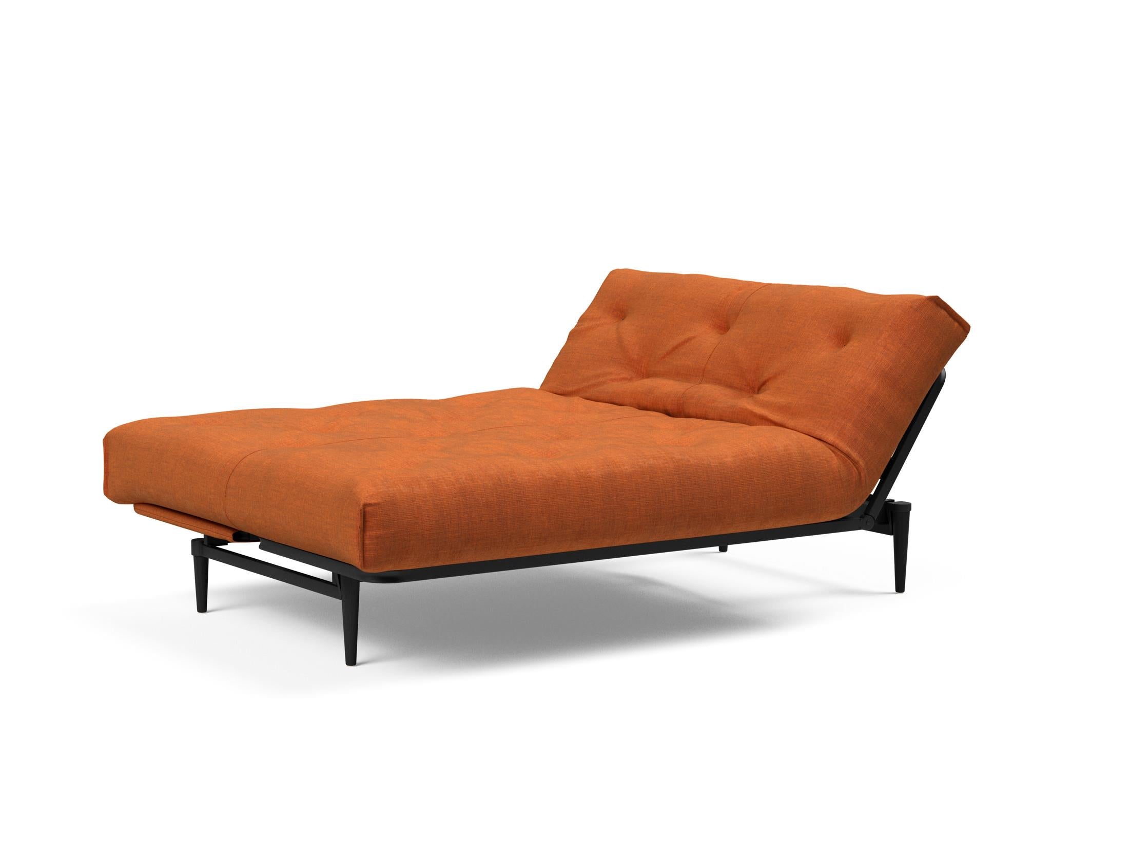 Erleben Sie das Colpus Bettsofa 140 in Nordic Eiche schwarz von Innovation Living – stilvolles Design, langlebige Materialien und vielseitige Schlafoptionen.