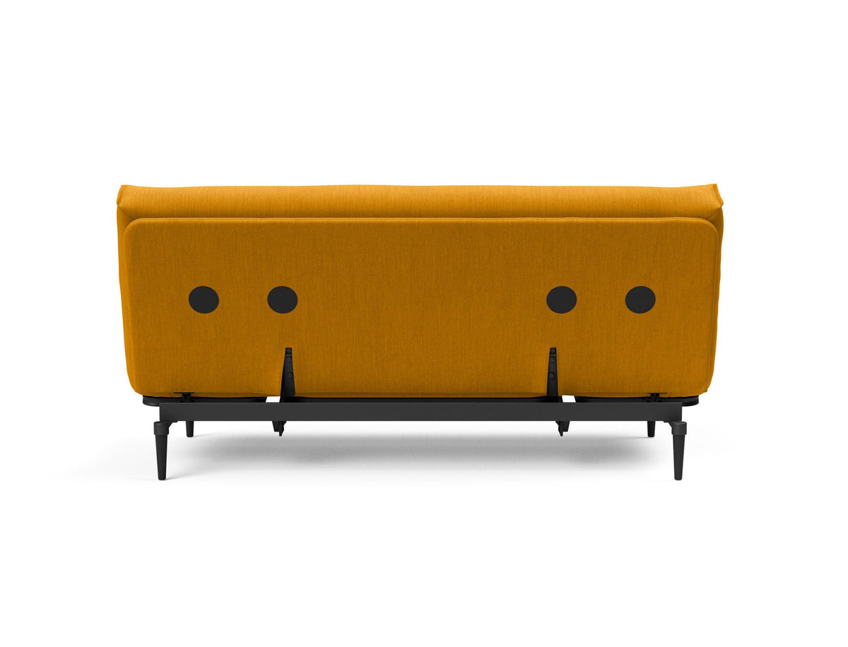 Colpus Bettsofa 140 Nordic Eiche schwarz Soft Spring in 507 Elegance Burned Curry präsentiert im Onlineshop von KAQTU Design AG. Bettsofa ist von Innovation Living