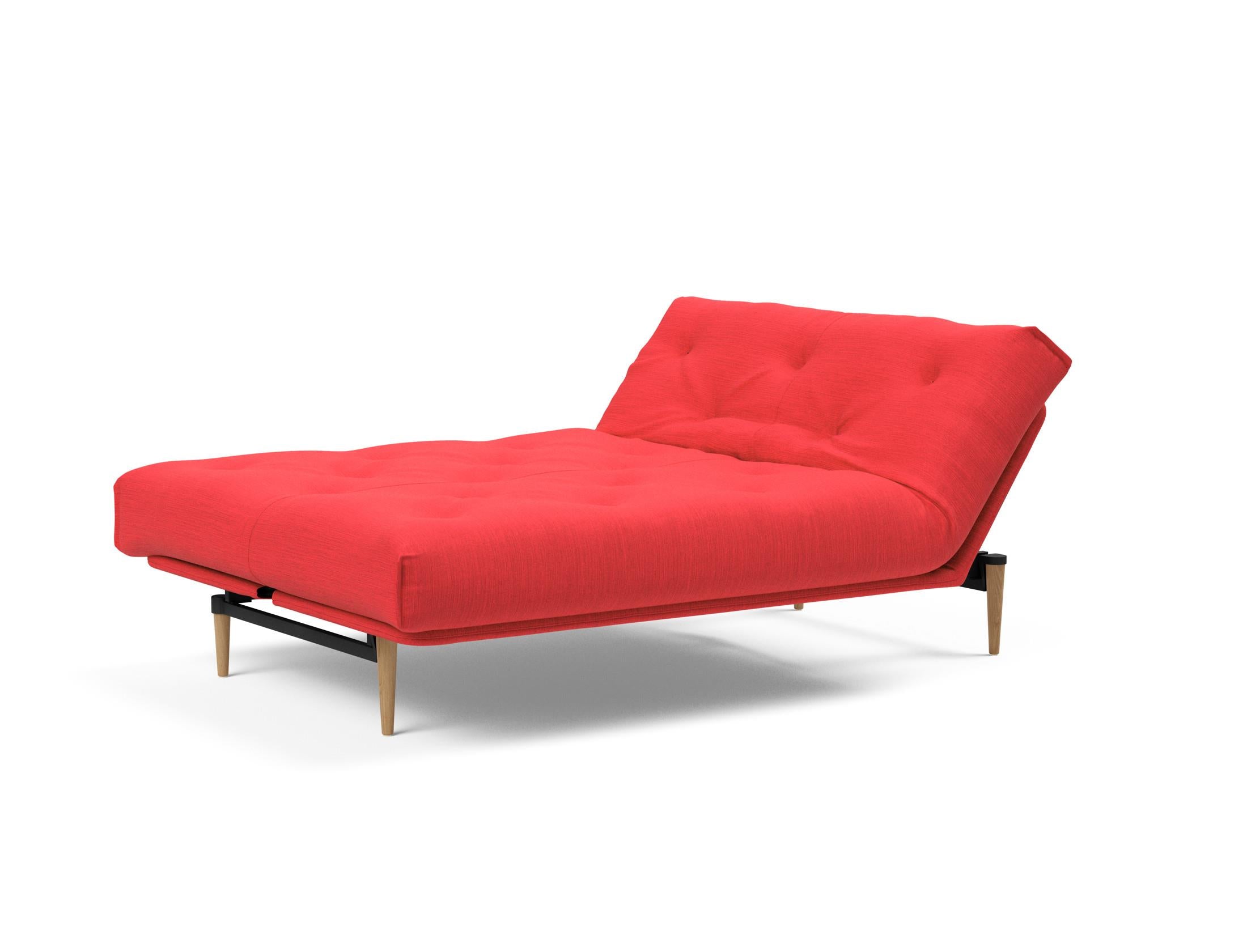 Entdecken Sie das Colpus Bettsofa 140 Nordic: Elegantes Design, weiche Federkernmatratze und abnehmbarer Bezug für optimalen Komfort und Langlebigkeit.