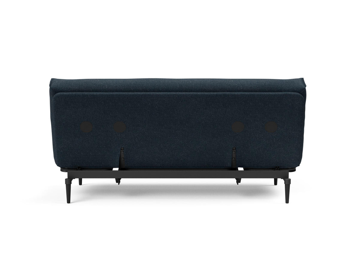 Colpus Bettsofa 140 Nordic Eiche schwarz Soft Spring in 515 Nist Blue präsentiert im Onlineshop von KAQTU Design AG. Bettsofa ist von Innovation Living