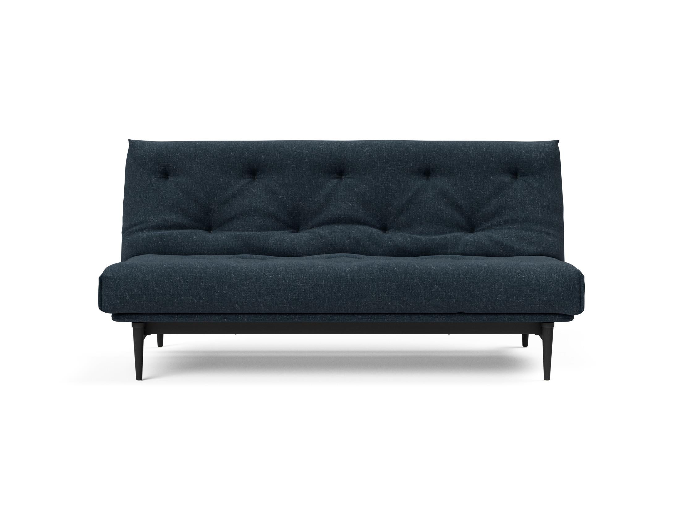 Erleben Sie das Colpus Bettsofa 140 in Nordic Eiche schwarz – ein elegantes Möbelstück, das als Sofa und Bett höchsten Komfort bietet.