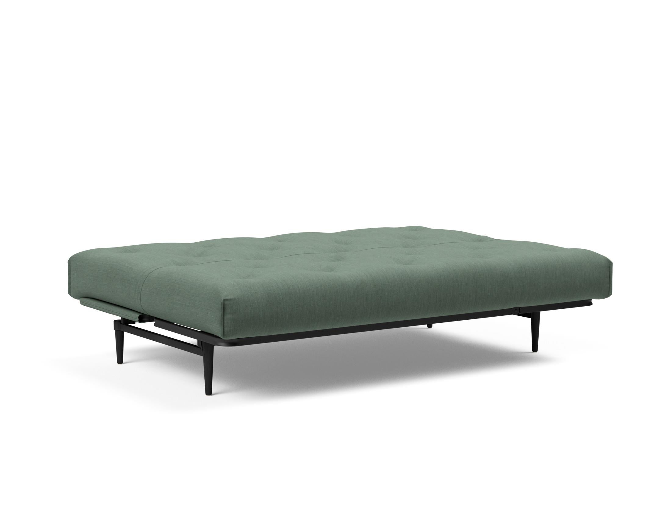 Entdecken Sie das Colpus Bettsofa 140 in Nordic Eiche schwarz von Innovation Living – modernes Design, hohe Funktionalität und individuellen Schlafkomfort.