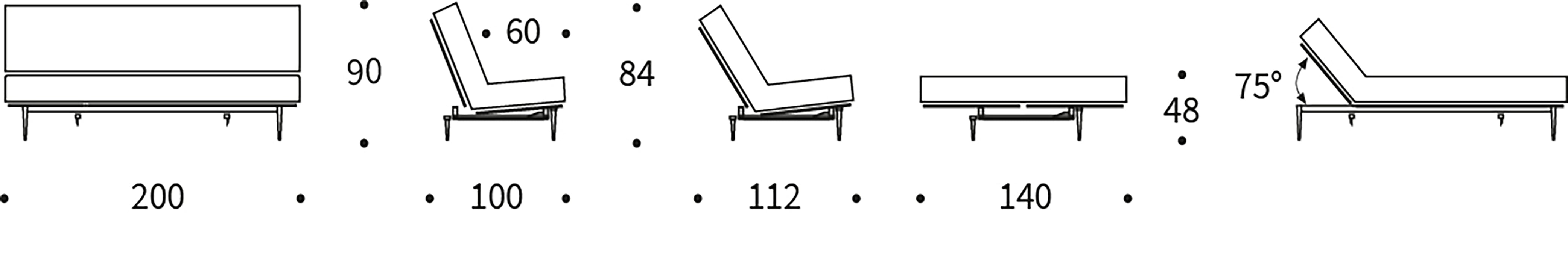 Entdecken Sie das Colpus Bettsofa 140 in Nordic Eiche schwarz von Innovation Living – modernes Design, langlebige Materialien und flexible Schlafoptionen für Ihr Zuhause.