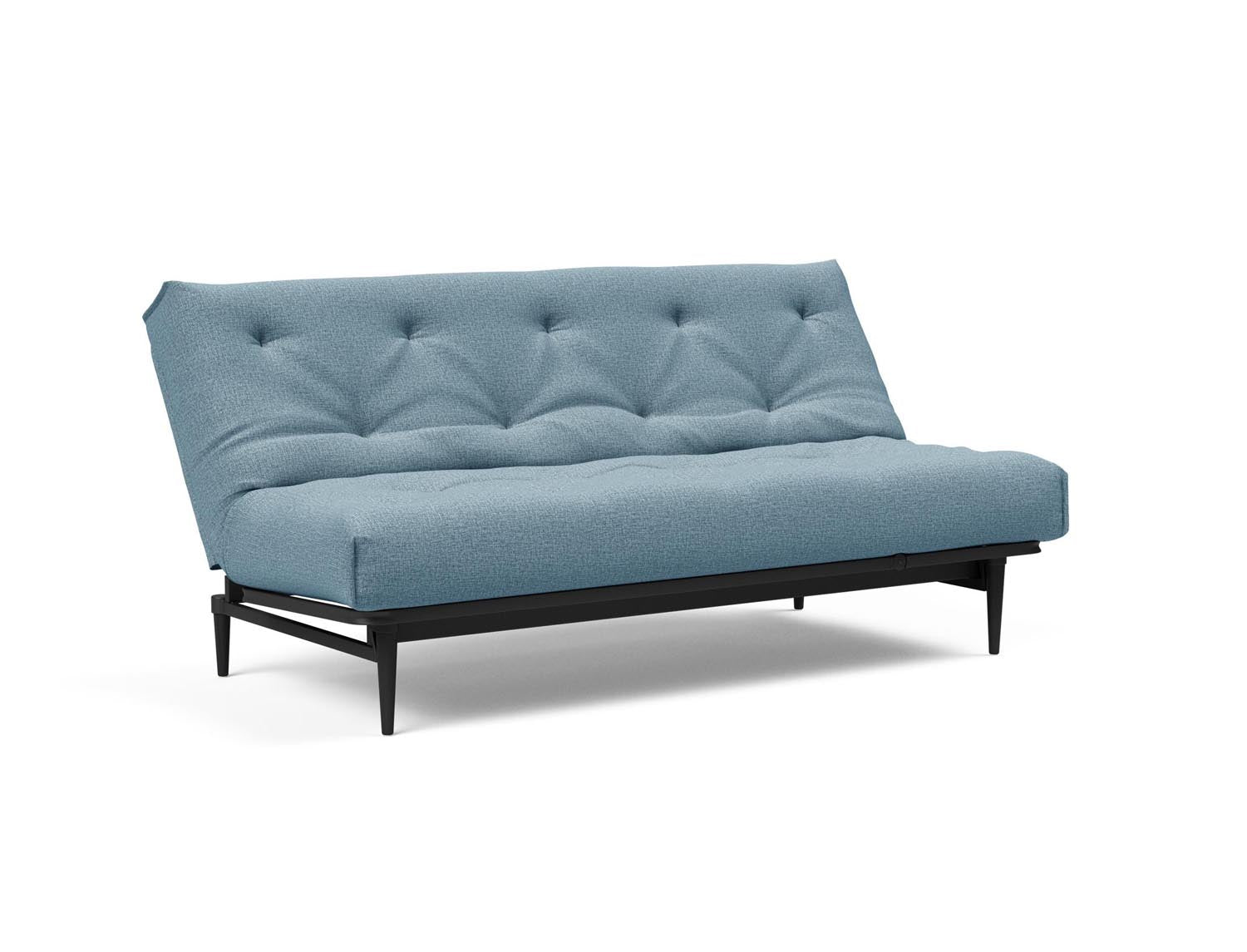 Erleben Sie das Colpus Bettsofa 140 in Nordic Eiche schwarz von Innovation Living – stilvolles Design, robuste Bauweise und individuelle Schlaflösungen vereint.